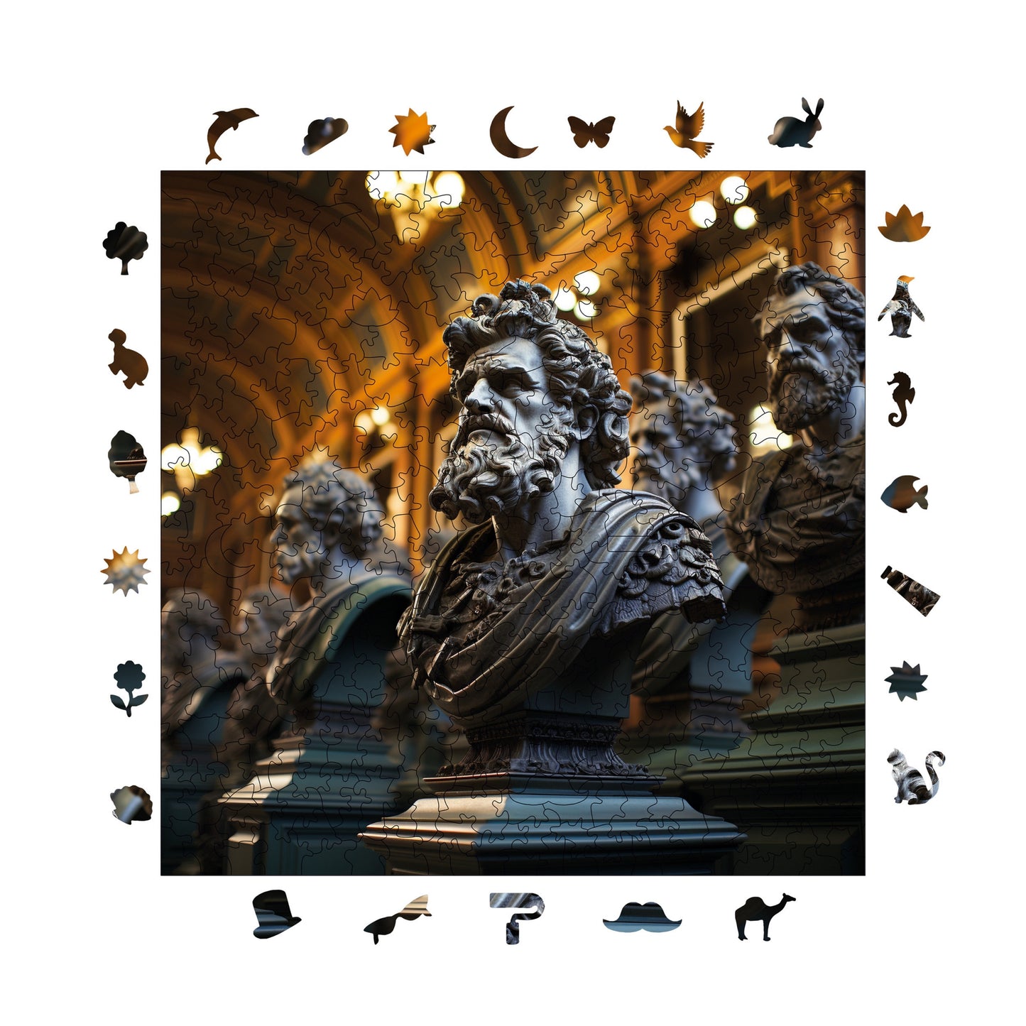 Wooden Puzzles for Adults, Olympians Premium Jigsaw Puzzles, 353 Pieces Challenging Wooden Jigsaw, 11,4"x11,4" (29x29 cm)