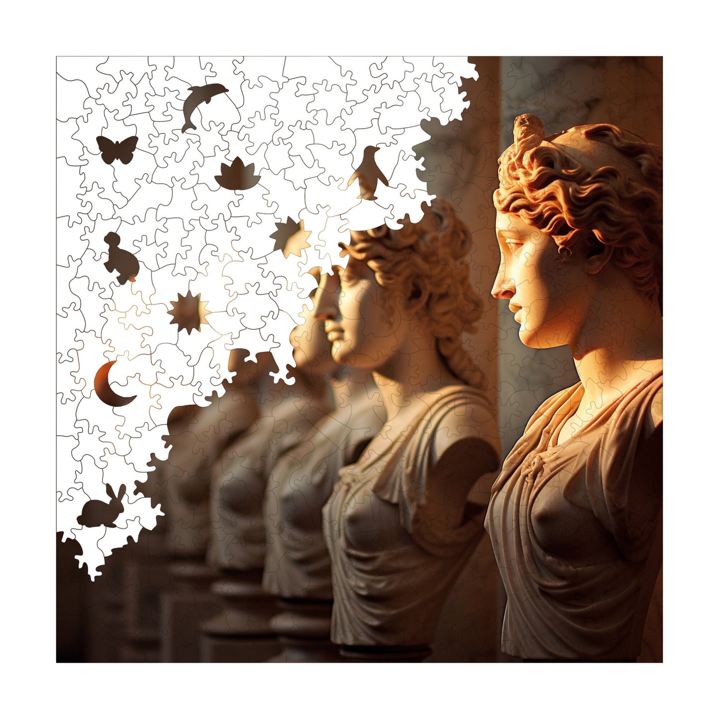 Wooden Puzzles for Adults, Women of Freedom Premium Jigsaw Puzzles, 353 Pieces Challenging Wooden Jigsaw, 11,4"x11,4" (29x29 cm)