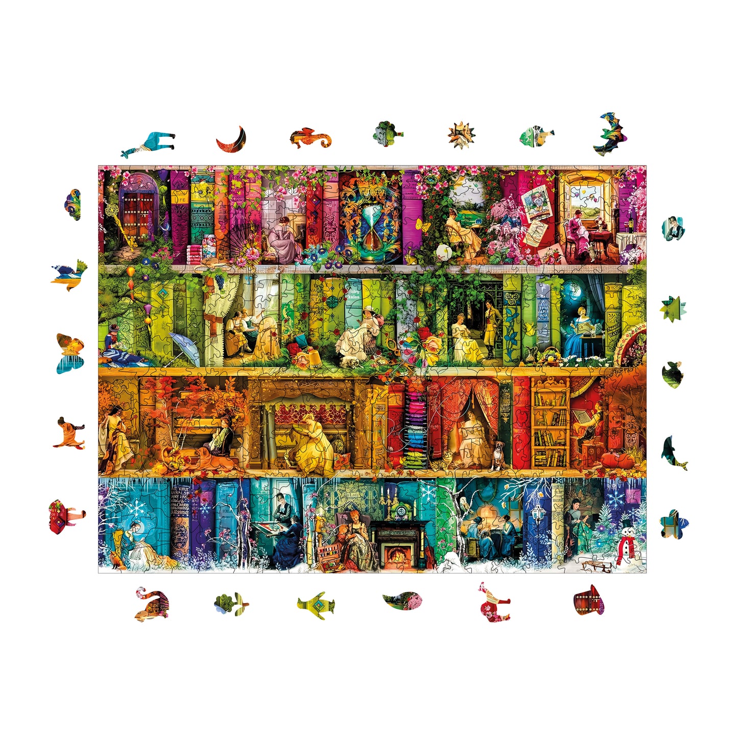 Wooden Puzzles for Adults, Timeless Women Premium Jigsaw Puzzles, 450 Pieces Challenging Wooden Jigsaw, 11,4"x15,4" (29x39 cm)
