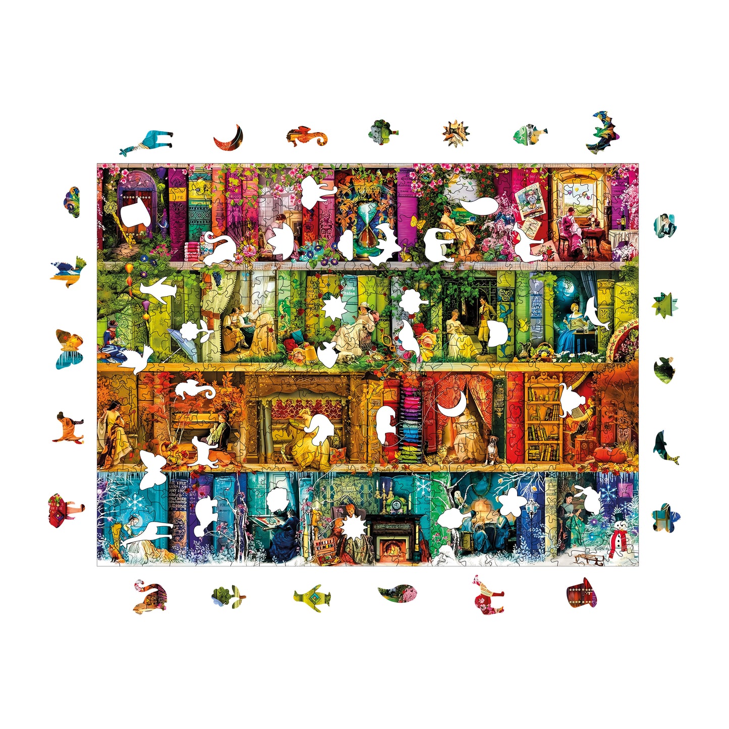 Wooden Puzzles for Adults, Timeless Women Premium Jigsaw Puzzles, 450 Pieces Challenging Wooden Jigsaw, 11,4"x15,4" (29x39 cm)