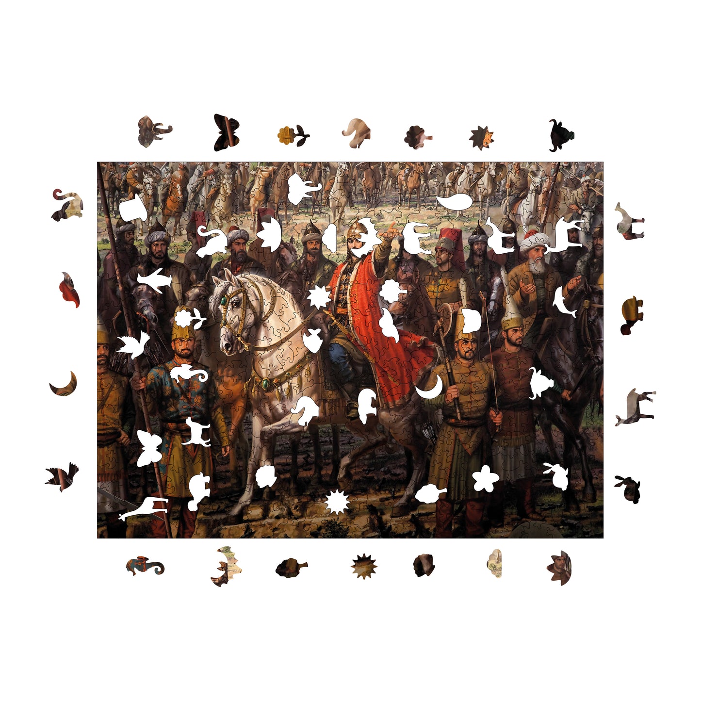 Wooden Puzzles for Adults, The Conqueror Premium Jigsaw Puzzles, 450 Pieces Challenging Wooden Jigsaw, 11,4"x15,4" (29x39 )
