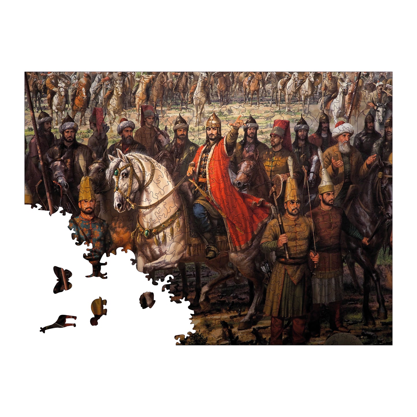 Wooden Puzzles for Adults, The Conqueror Premium Jigsaw Puzzles, 450 Pieces Challenging Wooden Jigsaw, 11,4"x15,4" (29x39 )