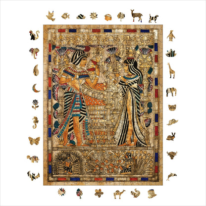 Yetişkinler İçin Ahşap Puzzle, Paskalya Bahçesi Premium Puzzle, 450 Parça Zorlu Ahşap Yapboz, 11,4"x15,4" (29x39 cm)
