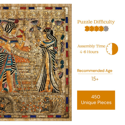 Yetişkinler İçin Ahşap Puzzle, Paskalya Bahçesi Premium Puzzle, 450 Parça Zorlu Ahşap Yapboz, 11,4"x15,4" (29x39 cm)