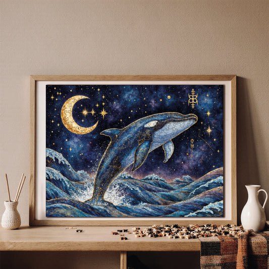 Wooden Puzzles for Adults, Infinite Waves Premium Jigsaw Puzzles, 450 Pieces Challenging Wooden Jigsaw, 11,4"x15,4" (29x39 cm)