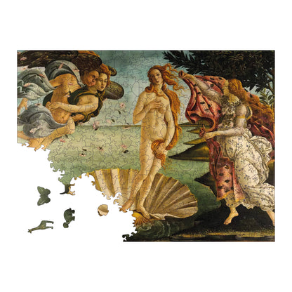Wooden Puzzles for Adults, The Birth of Venus Premium Jigsaw Puzzles, 450 Pieces Challenging Wooden Jigsaw, 11,4"x15,4" (29x39 cm)