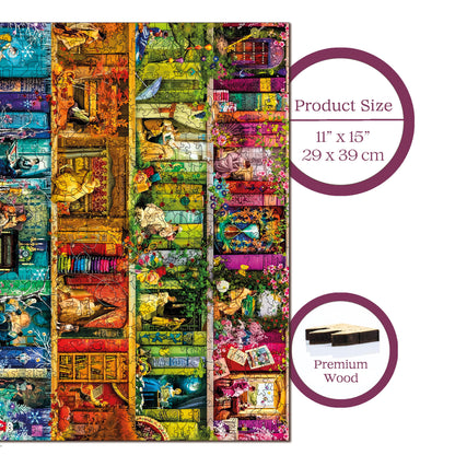 Wooden Puzzles for Adults, Timeless Women Premium Jigsaw Puzzles, 450 Pieces Challenging Wooden Jigsaw, 11,4"x15,4" (29x39 cm)