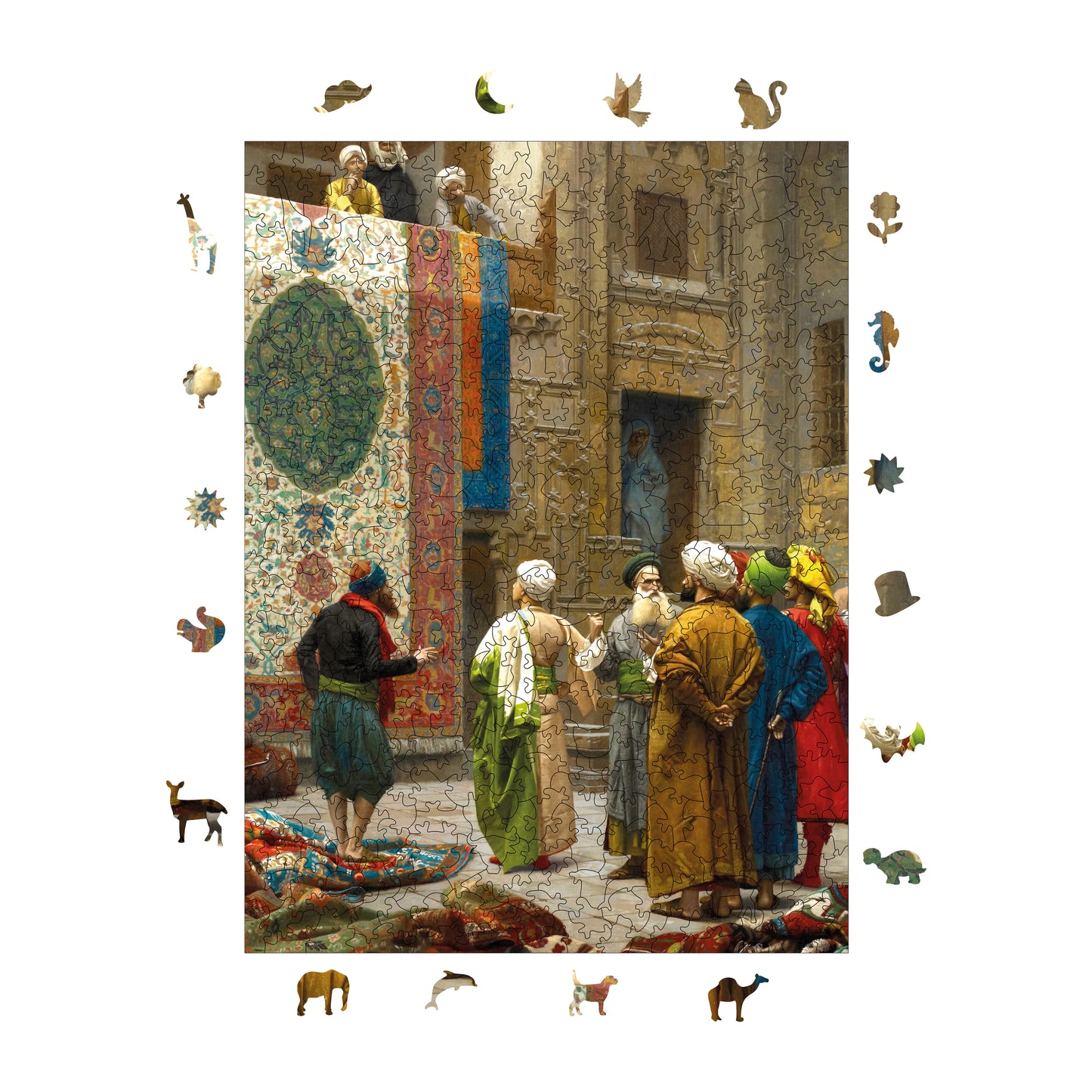 Wooden Puzzles for Adults, Carpet Merchant Premium Jigsaw Puzzles, 450 Pieces Challenging Wooden Jigsaw, 11,4"x15,4" (29x39 cm)