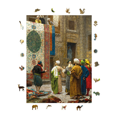 Wooden Puzzles for Adults, Carpet Merchant Premium Jigsaw Puzzles, 450 Pieces Challenging Wooden Jigsaw, 11,4"x15,4" (29x39 cm)