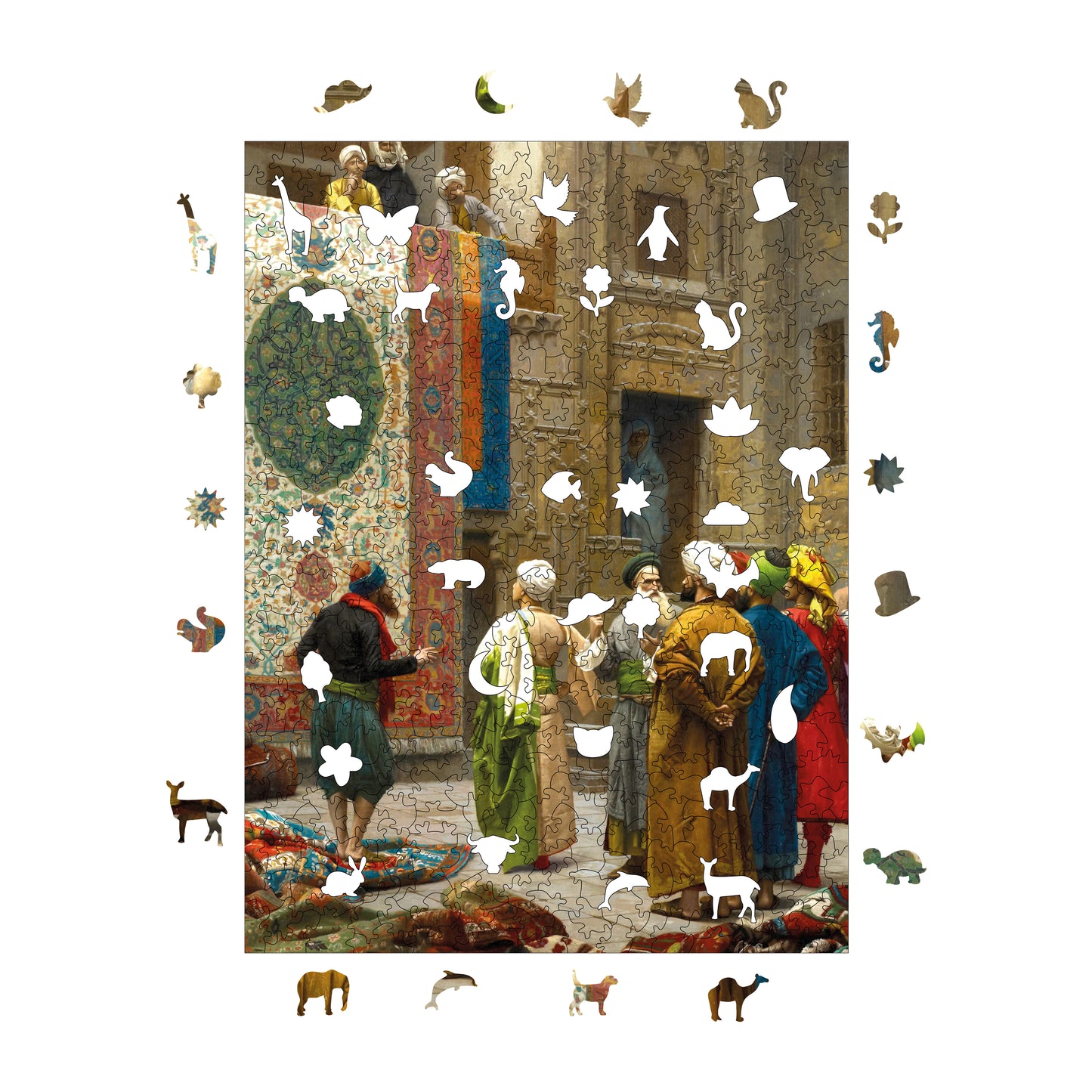 Wooden Puzzles for Adults, Carpet Merchant Premium Jigsaw Puzzles, 450 Pieces Challenging Wooden Jigsaw, 11,4"x15,4" (29x39 cm)