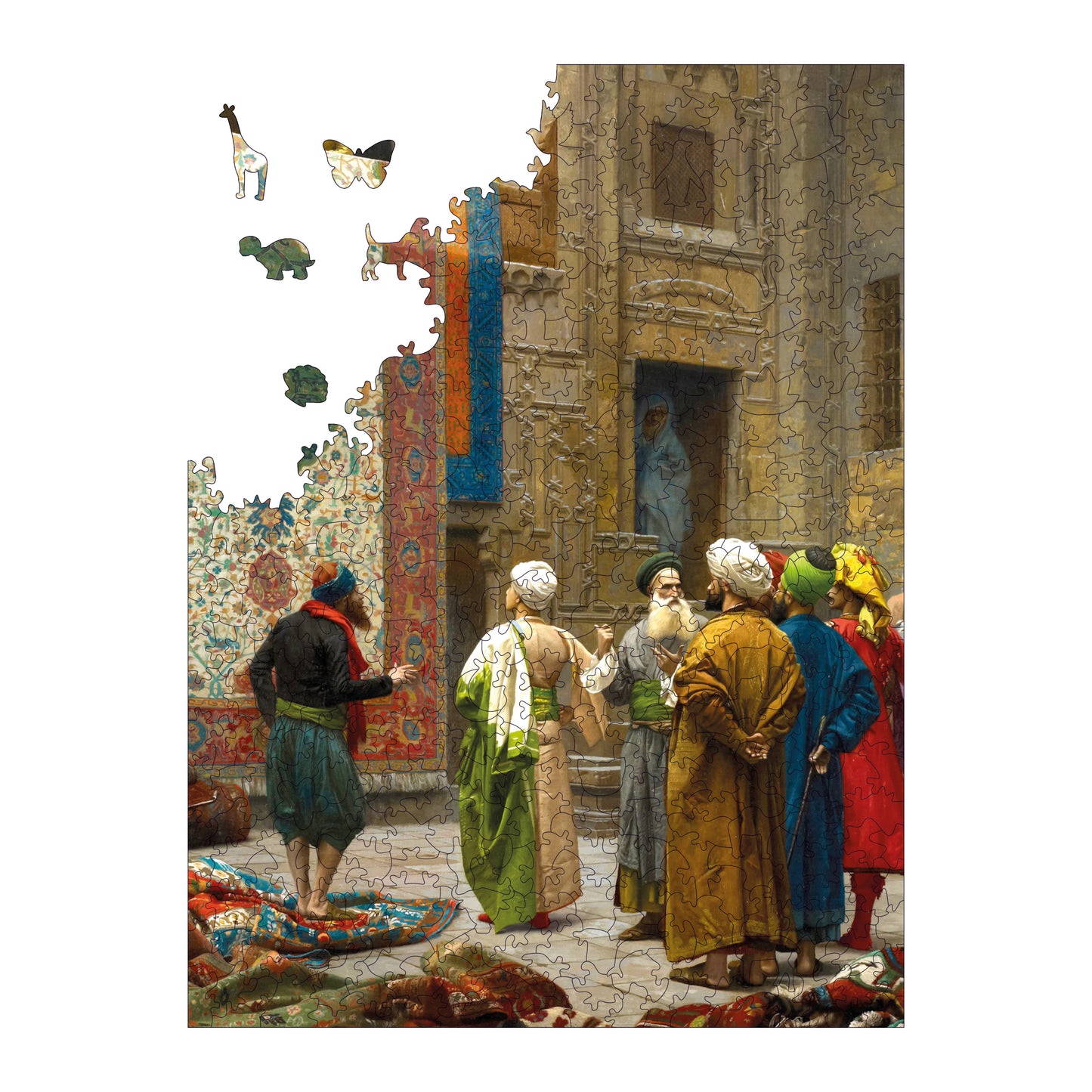Wooden Puzzles for Adults, Carpet Merchant Premium Jigsaw Puzzles, 450 Pieces Challenging Wooden Jigsaw, 11,4"x15,4" (29x39 cm)