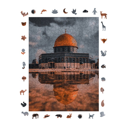 Wooden Puzzles for Adults, The Heart of Jerusalem Premium Jigsaw Puzzles, 450 Pieces Challenging Wooden Jigsaw, 11,4"x15,4" (29x39 )