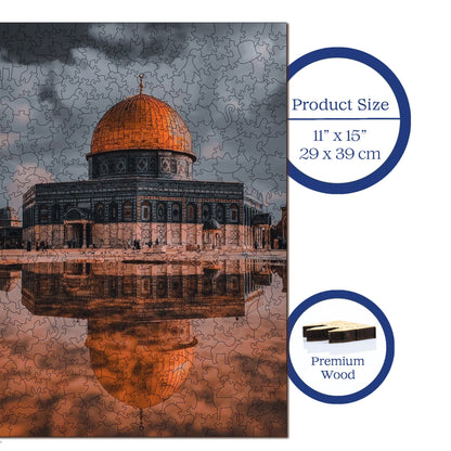 Wooden Puzzles for Adults, The Heart of Jerusalem Premium Jigsaw Puzzles, 450 Pieces Challenging Wooden Jigsaw, 11,4"x15,4" (29x39 )