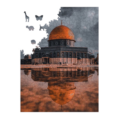 Wooden Puzzles for Adults, The Heart of Jerusalem Premium Jigsaw Puzzles, 450 Pieces Challenging Wooden Jigsaw, 11,4"x15,4" (29x39 )