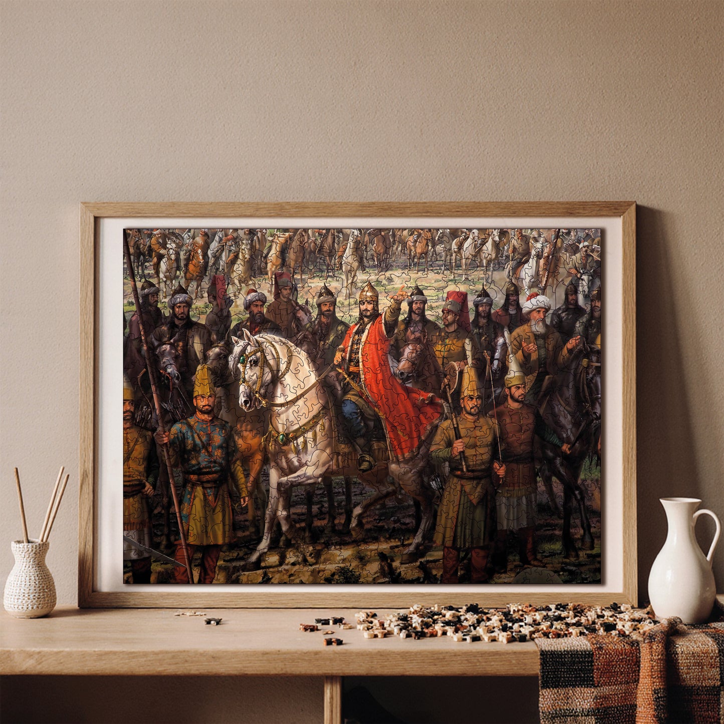 Wooden Puzzles for Adults, The Conqueror  Premium Jigsaw Puzzles, 450 Pieces Challenging Wooden Jigsaw, 11,4"x15,4" (29x39 )