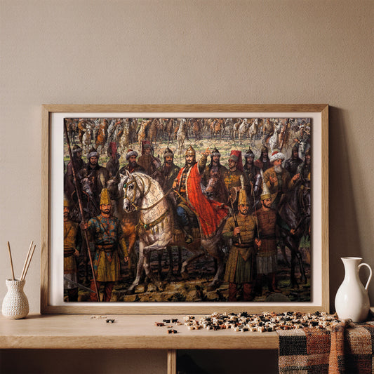 Wooden Puzzles for Adults, The Conqueror  Premium Jigsaw Puzzles, 450 Pieces Challenging Wooden Jigsaw, 11,4"x15,4" (29x39 )