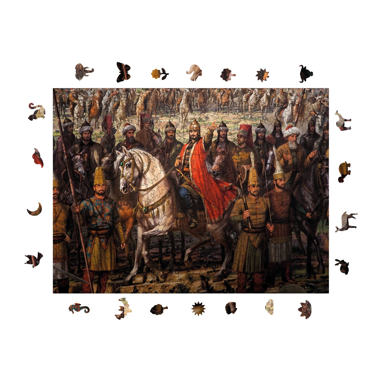 Wooden Puzzles for Adults, The Conqueror  Premium Jigsaw Puzzles, 450 Pieces Challenging Wooden Jigsaw, 11,4"x15,4" (29x39 )