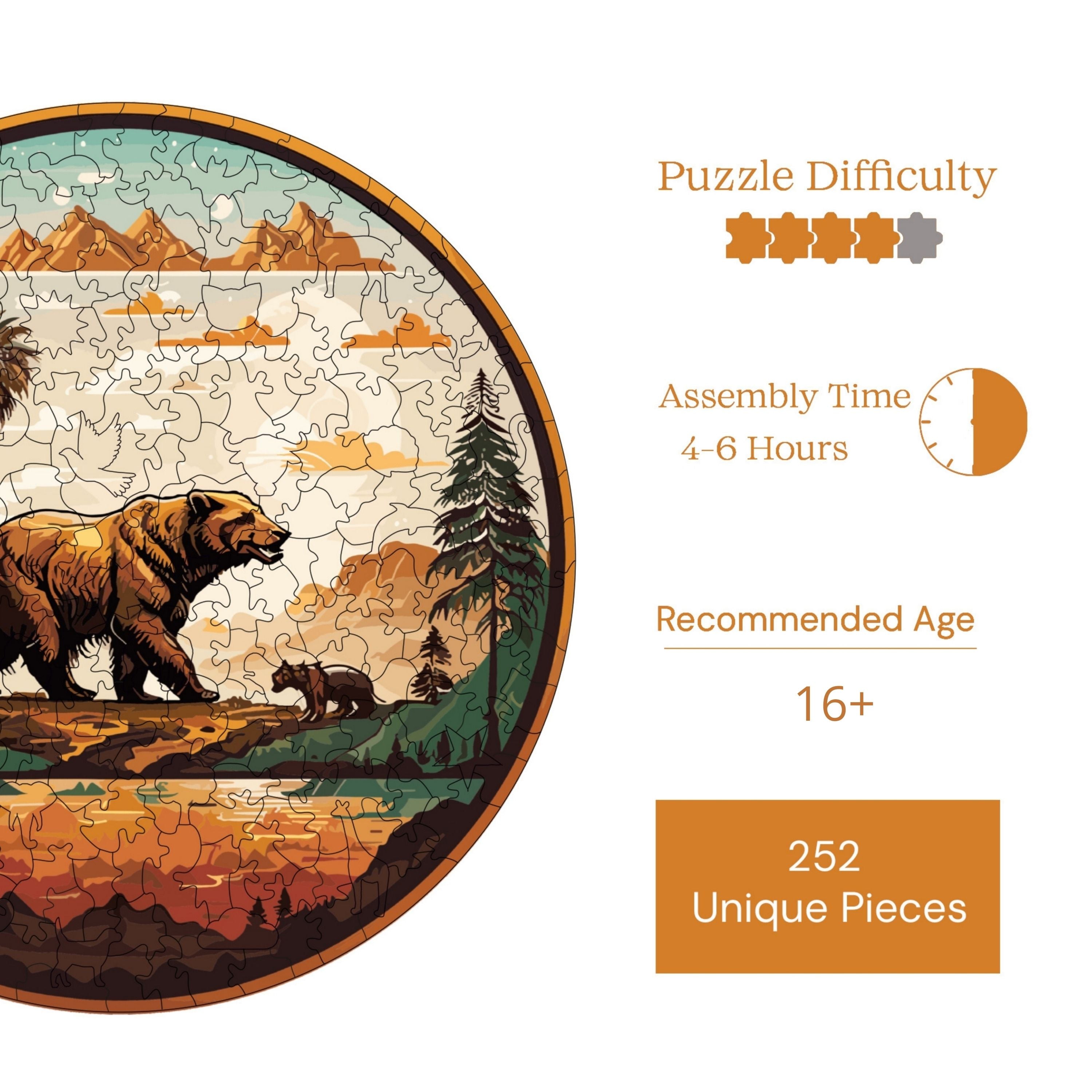 Koca Ayı - Ahşap Puzzle