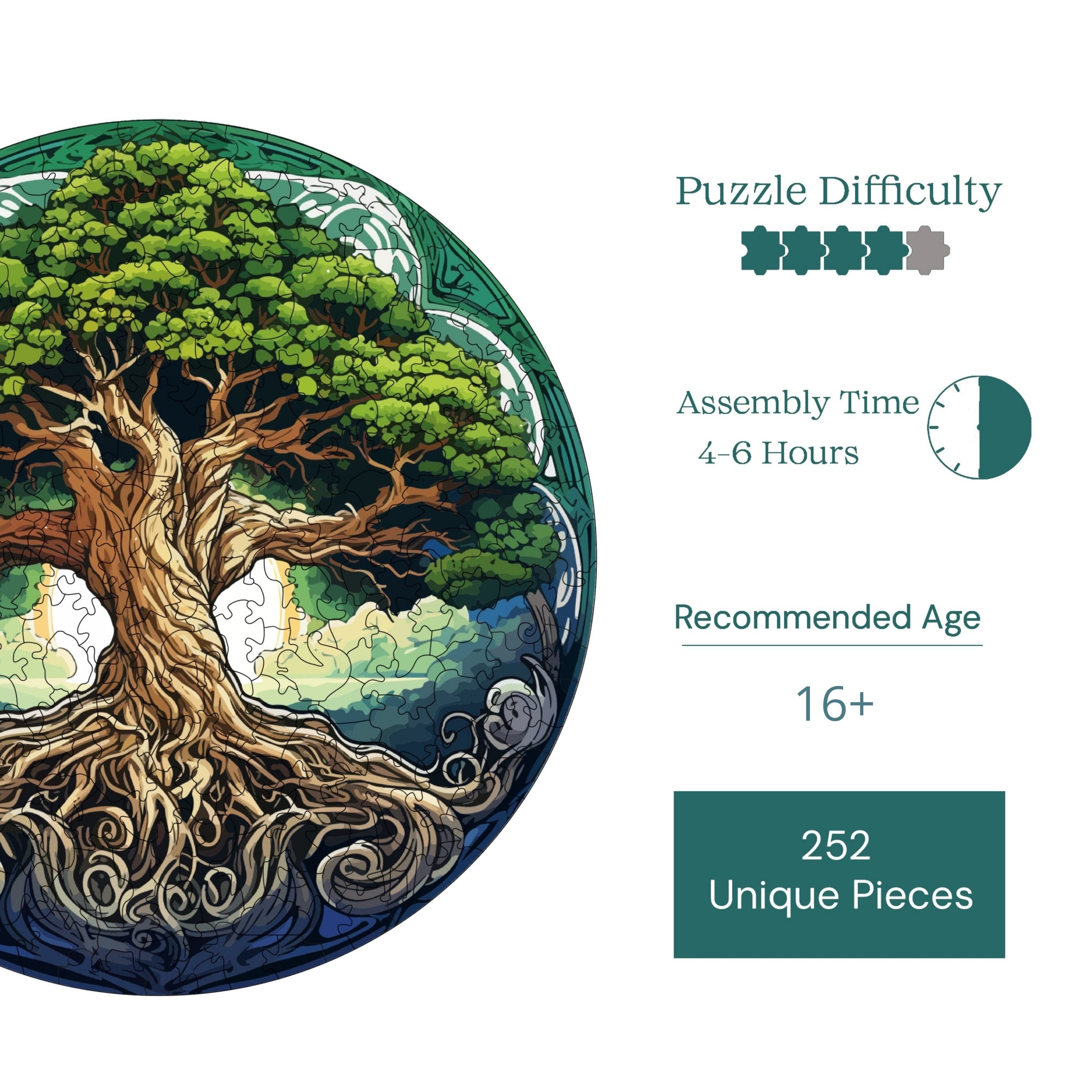 Hayat Ağacı - Ahşap Puzzle 