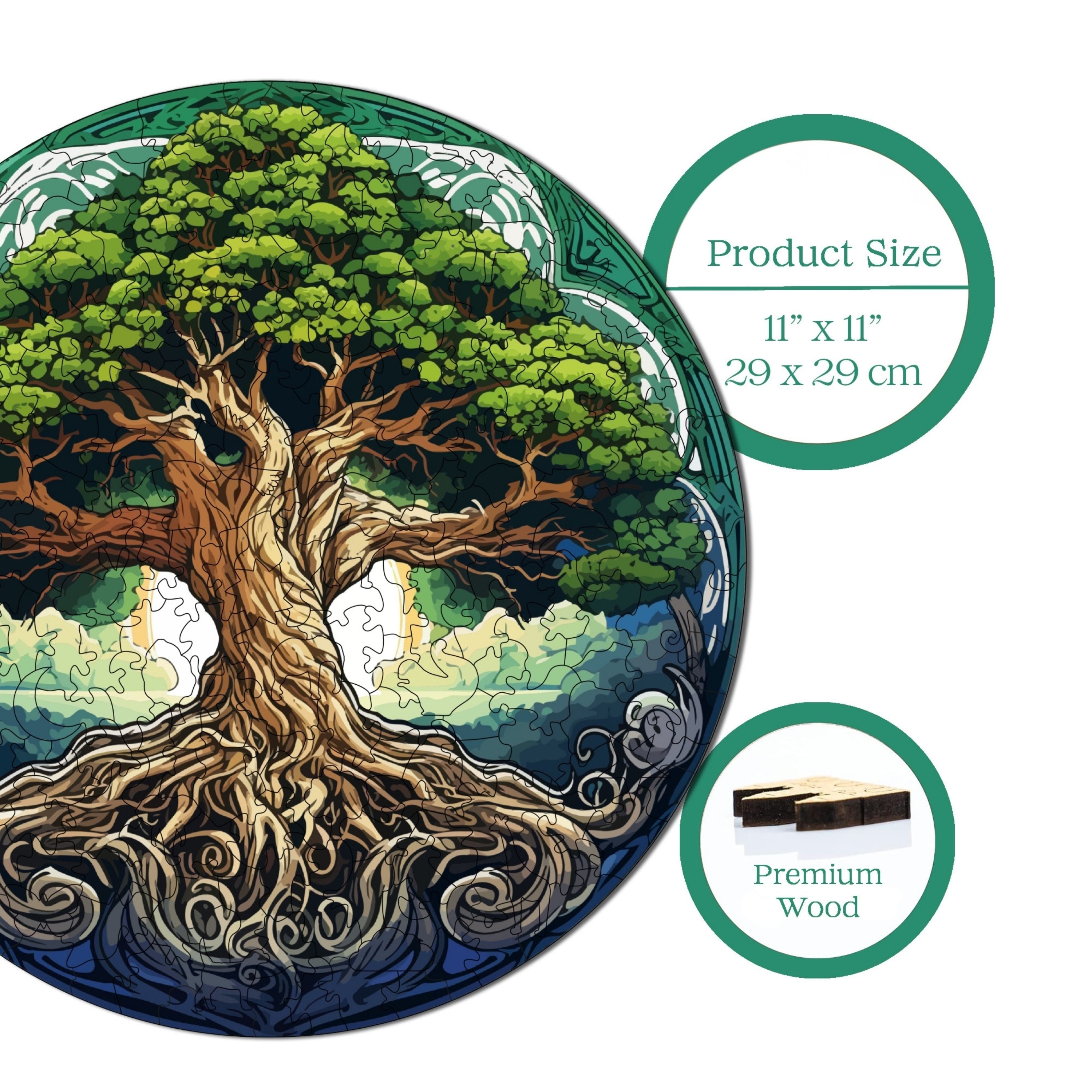 Hayat Ağacı - Ahşap Puzzle 