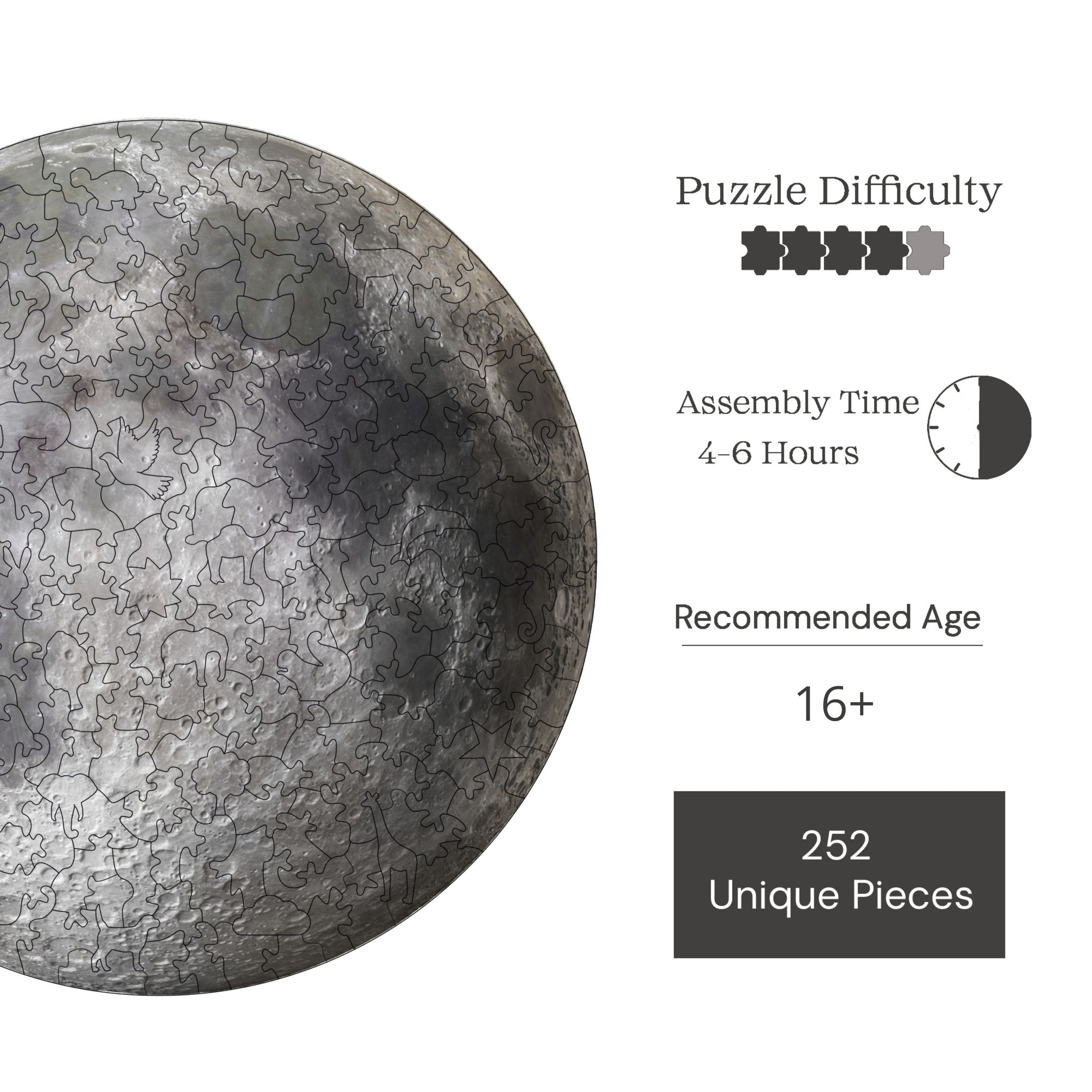 Dolunay - Ahşap Puzzle