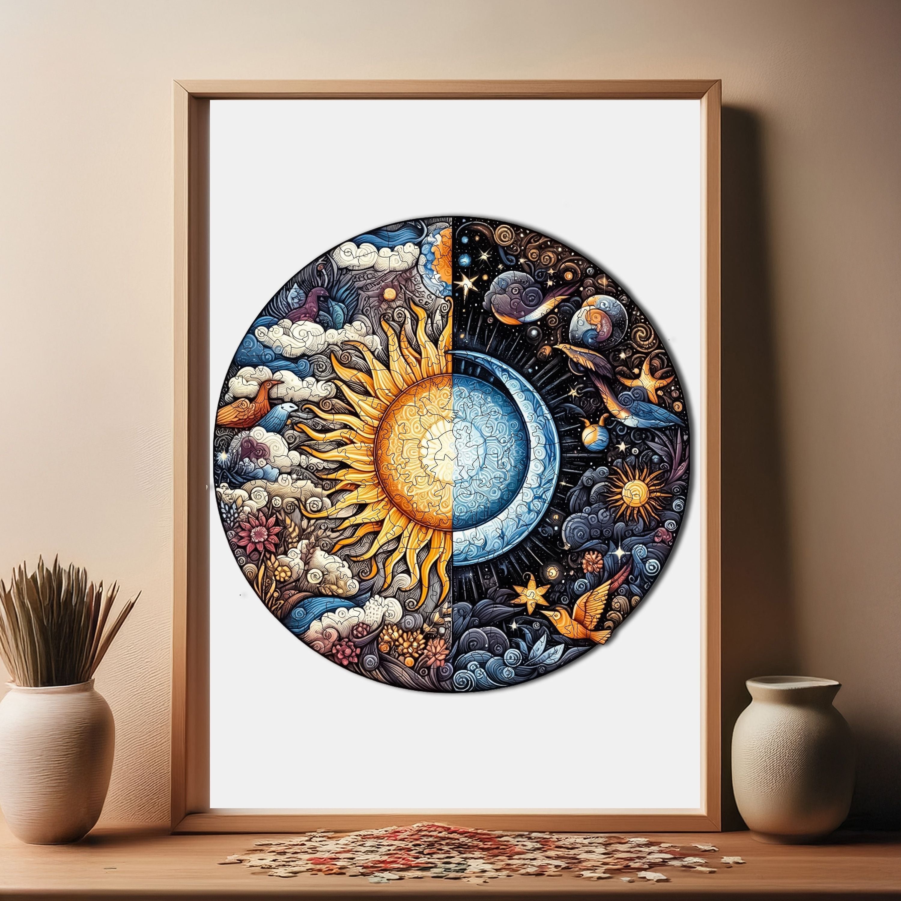 Gündüz ve Gece - Ahşap Puzzle