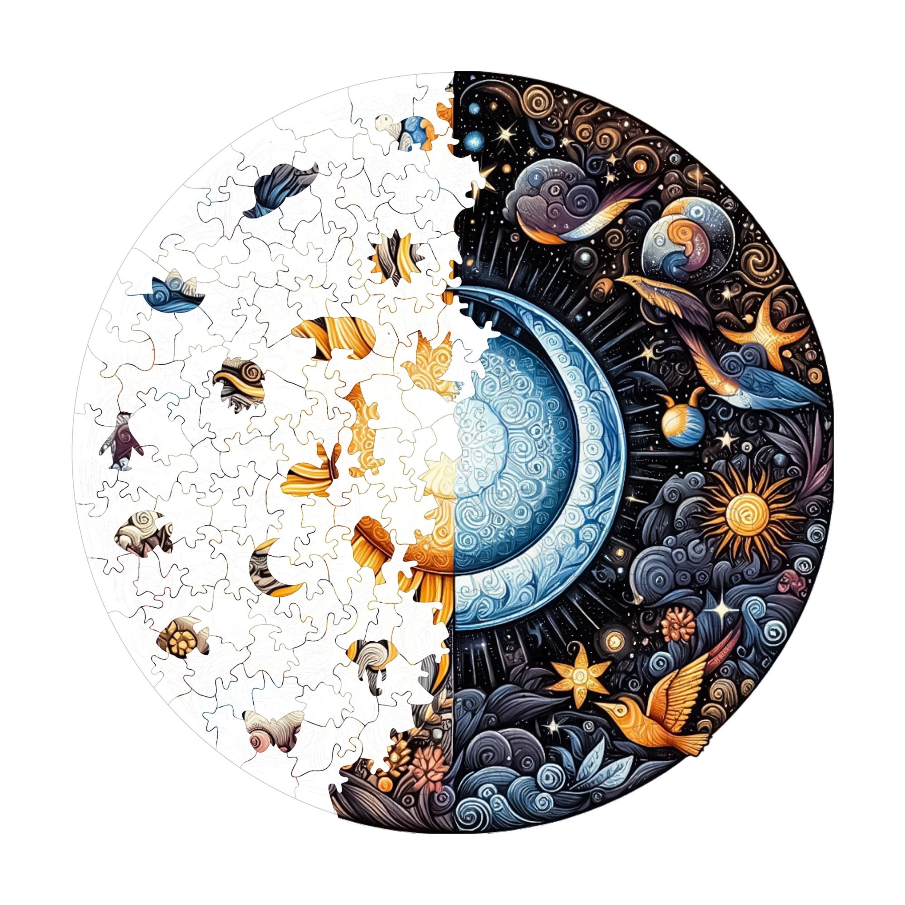 Gündüz ve Gece - Ahşap Puzzle