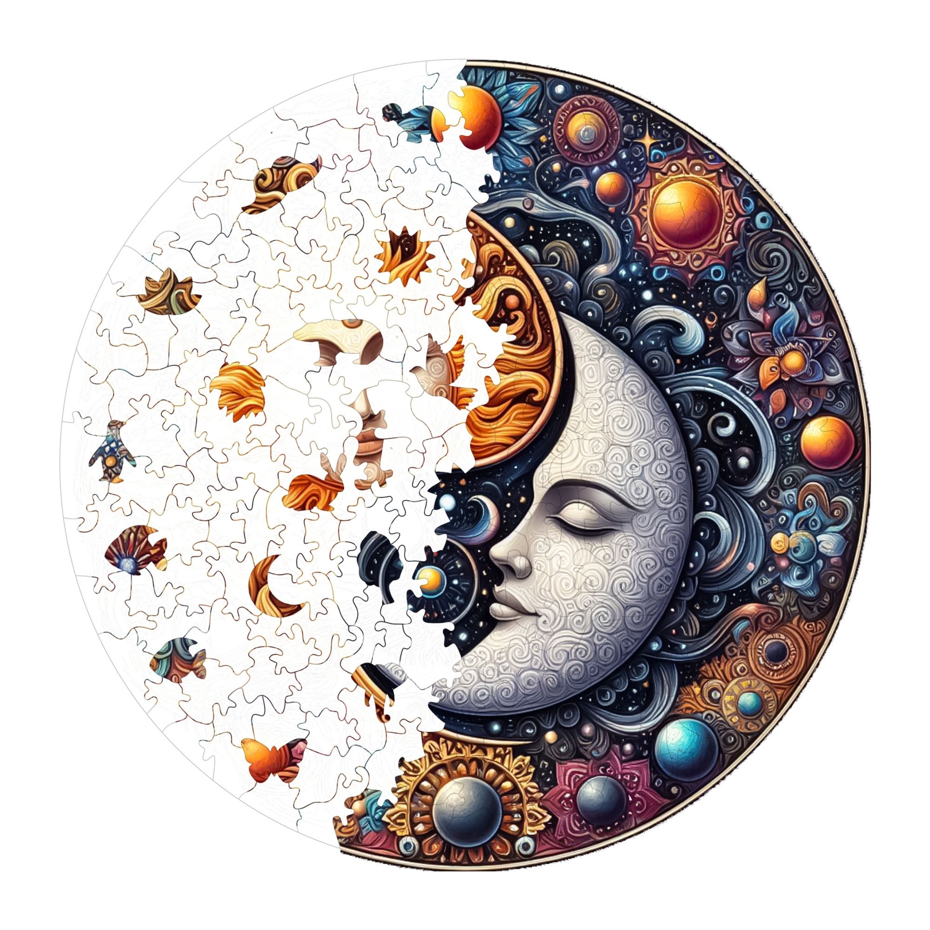 Güneş ve Ayın Dansı - Ahşap Puzzle