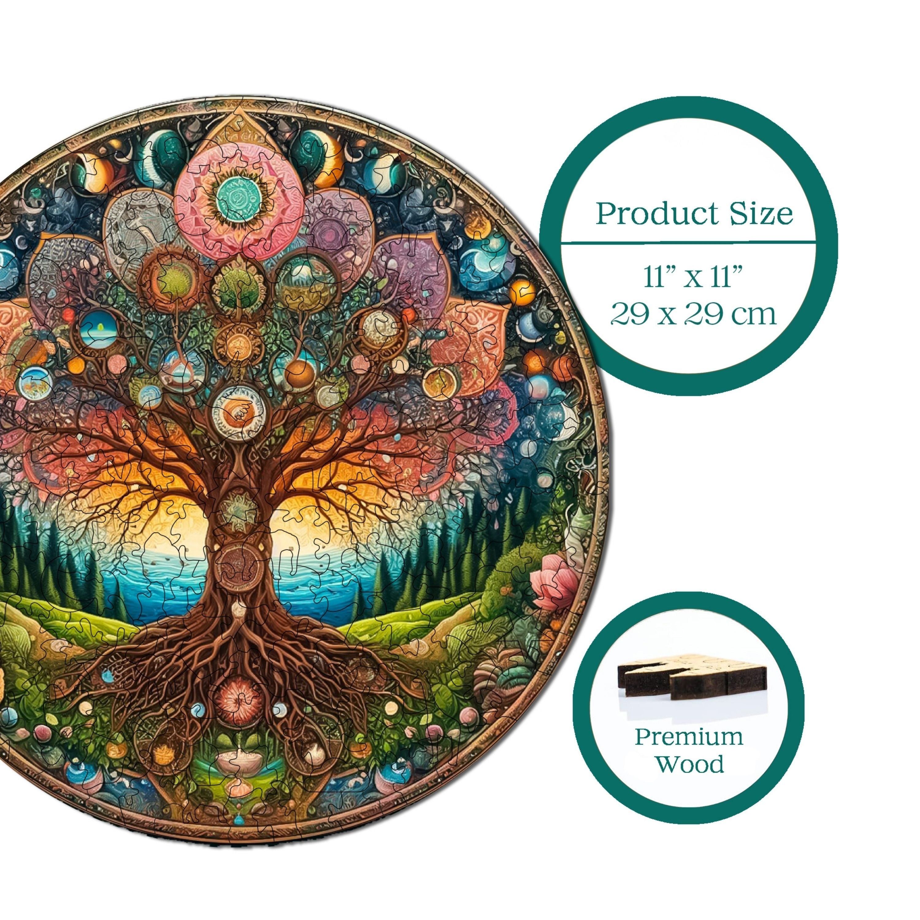  Kozmik Hayat Ağacı - Ahşap Puzzle