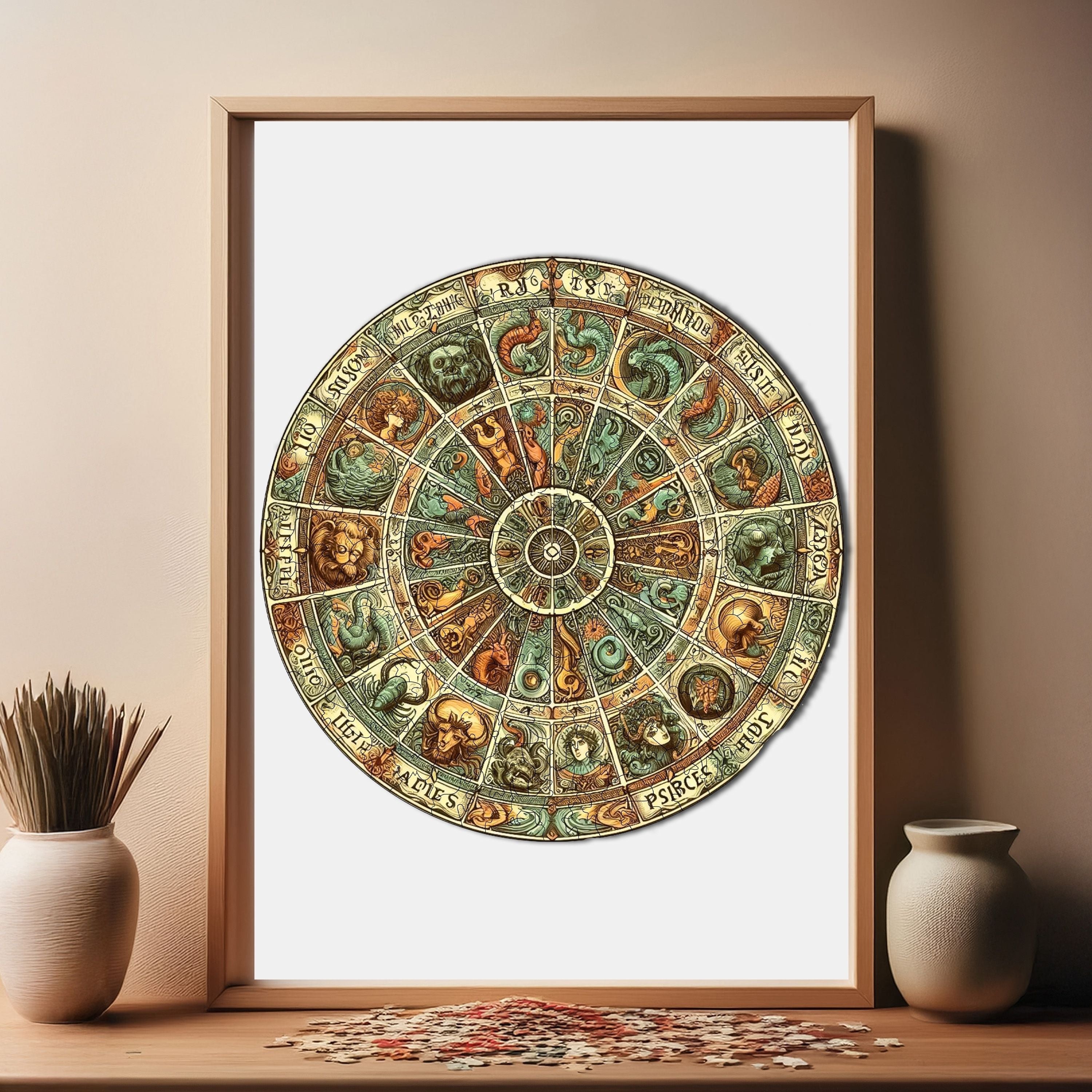 Antik Zodyak - Ahşap Puzzle