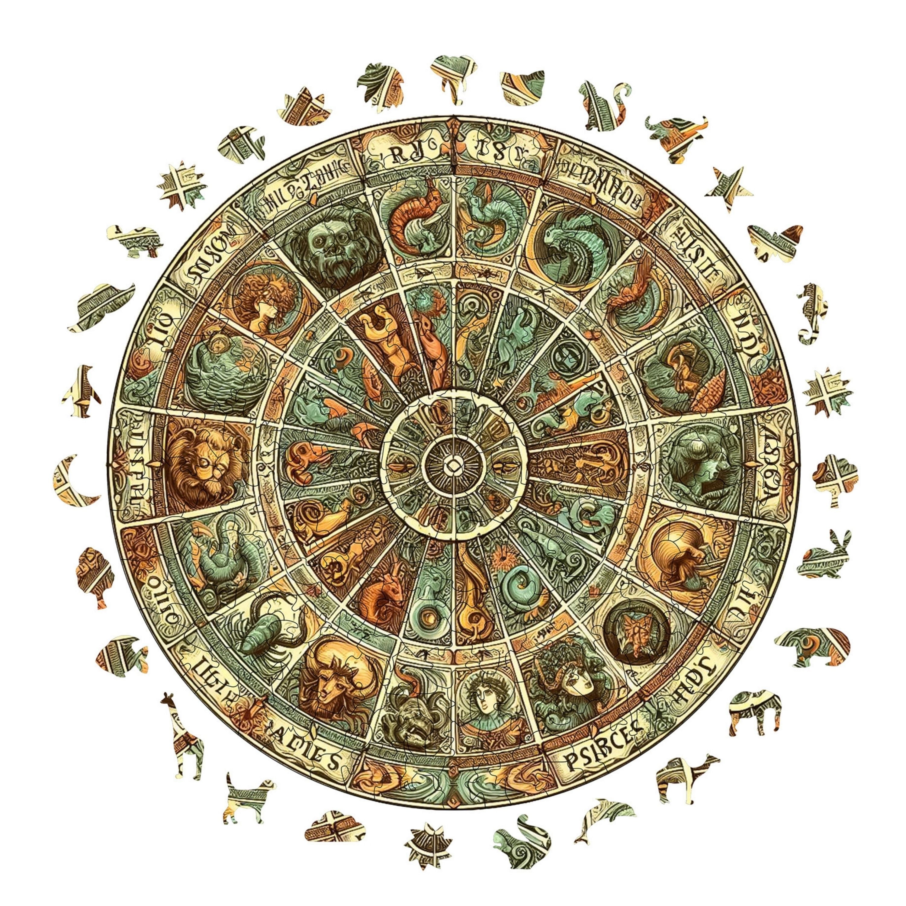 Antik Zodyak - Ahşap Puzzle