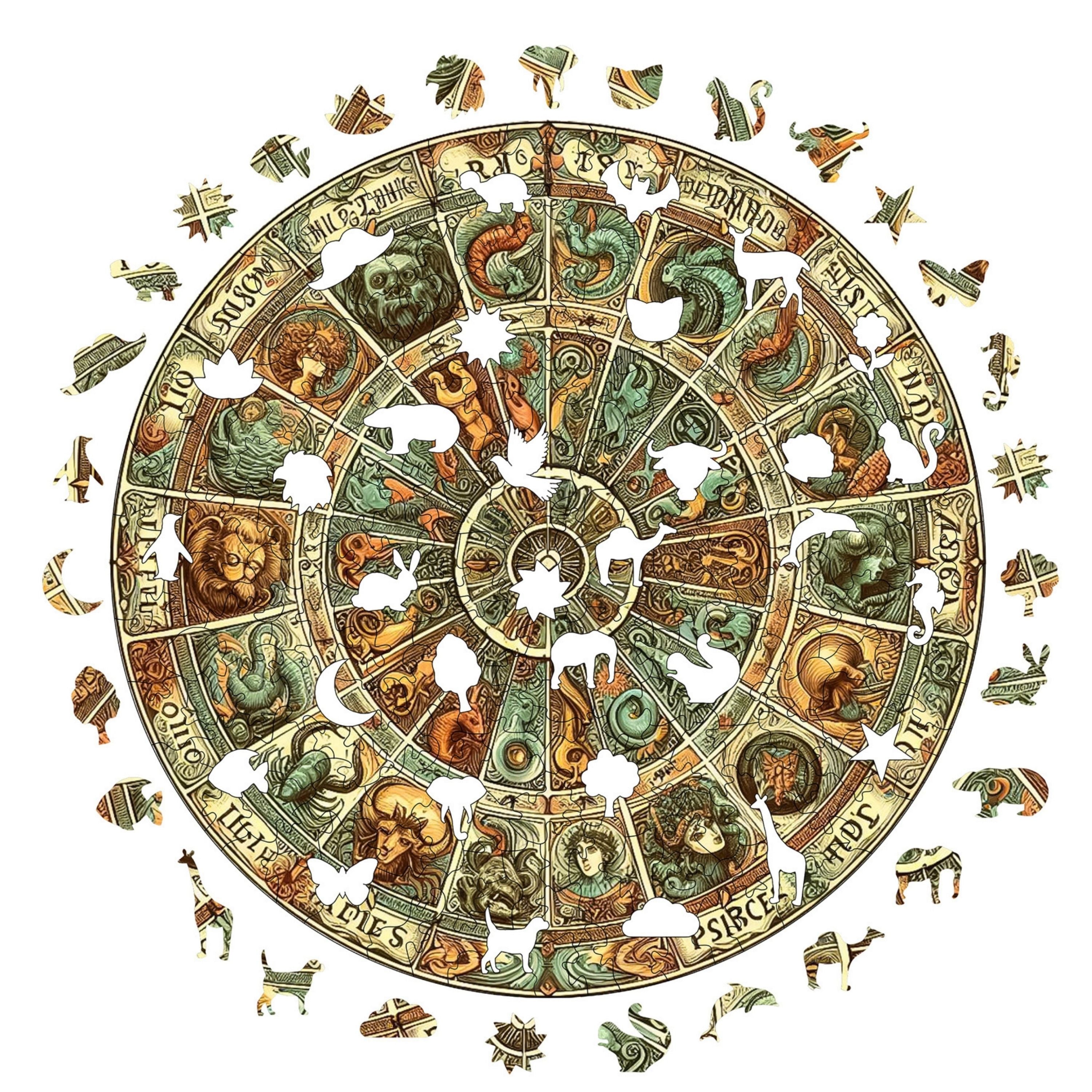 Antik Zodyak - Ahşap Puzzle