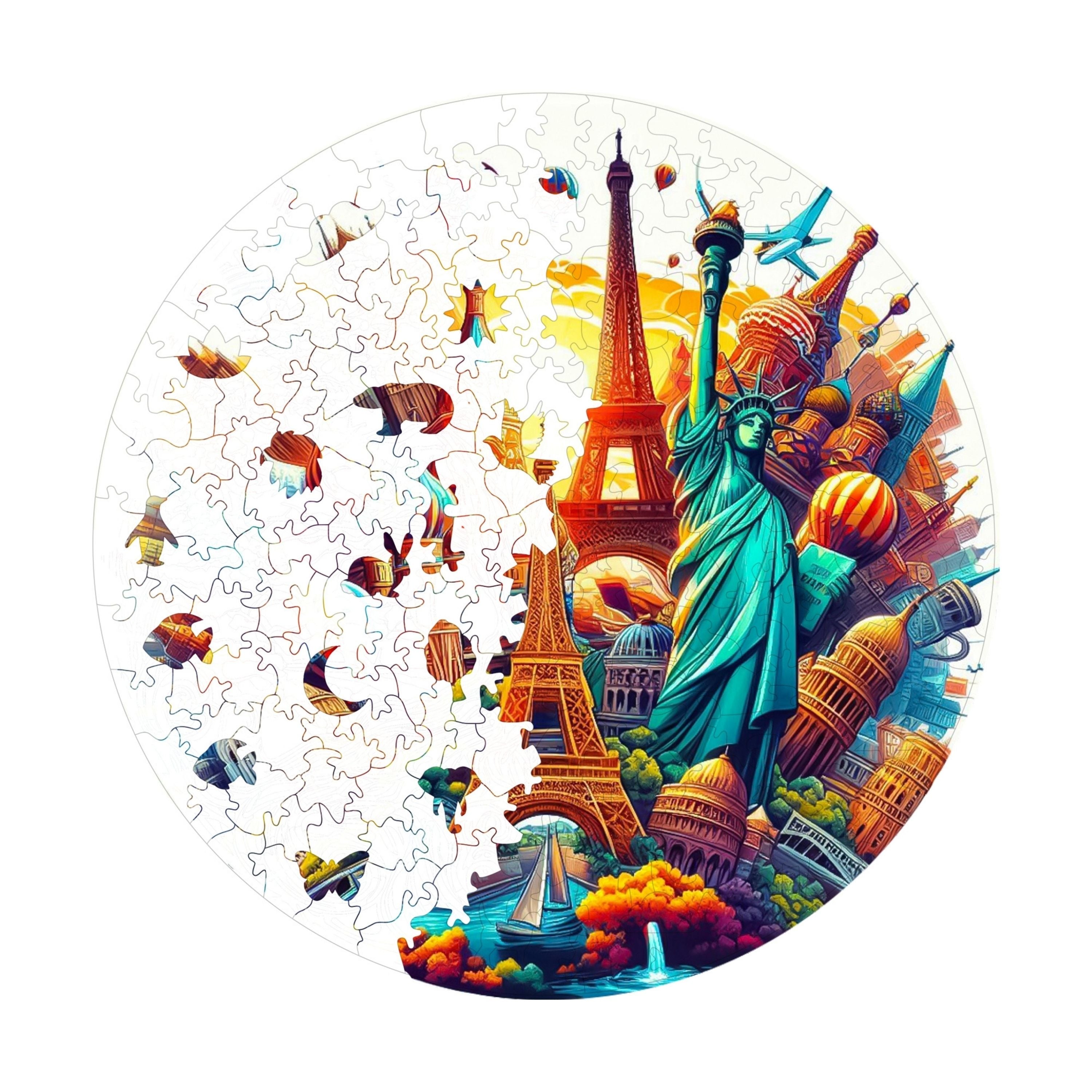 Dünya Şehirleri - Ahşap Puzzle