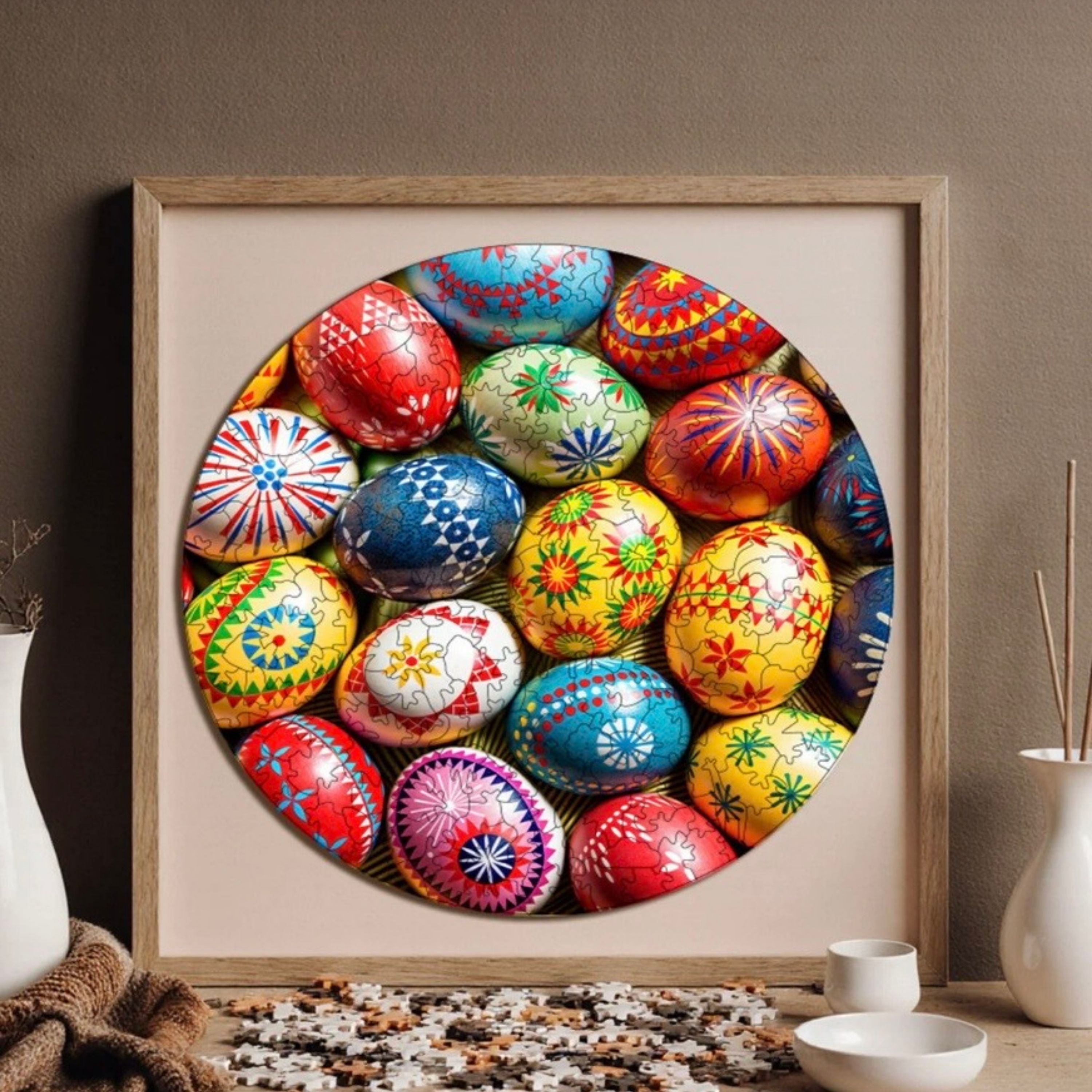 Paskalya Yumurtaları - Ahşap Puzzle