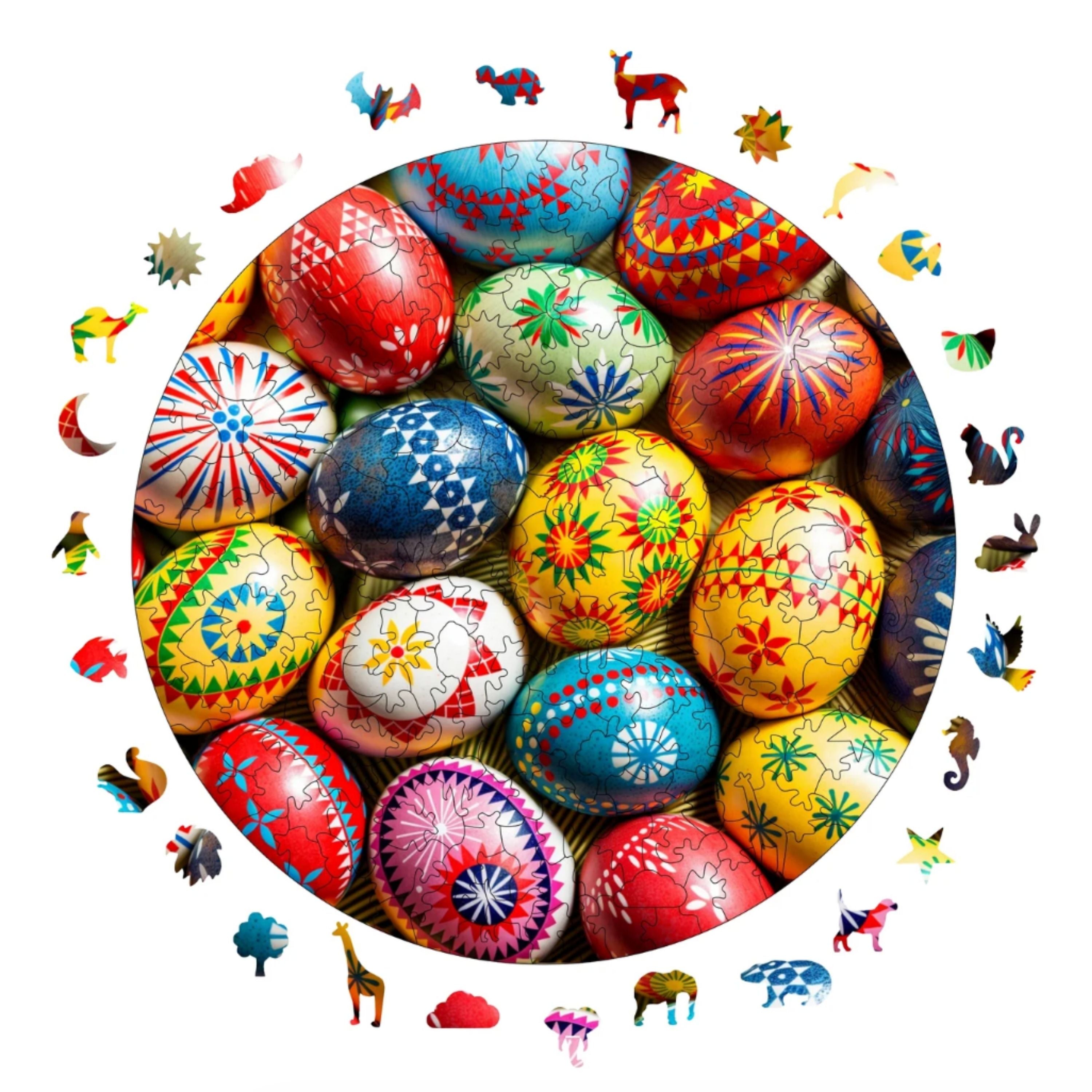 Paskalya Yumurtaları - Ahşap Puzzle