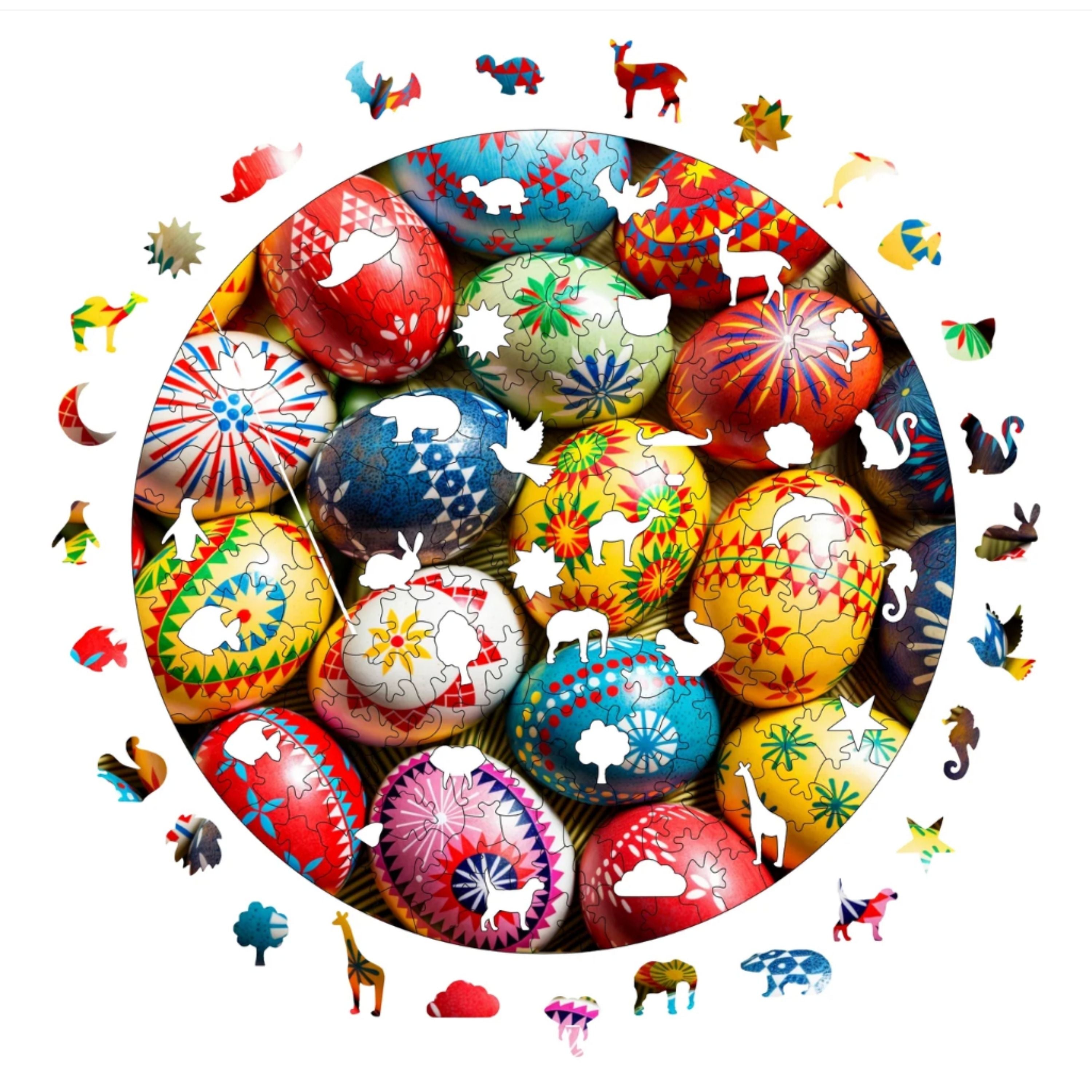 Paskalya Yumurtaları - Ahşap Puzzle