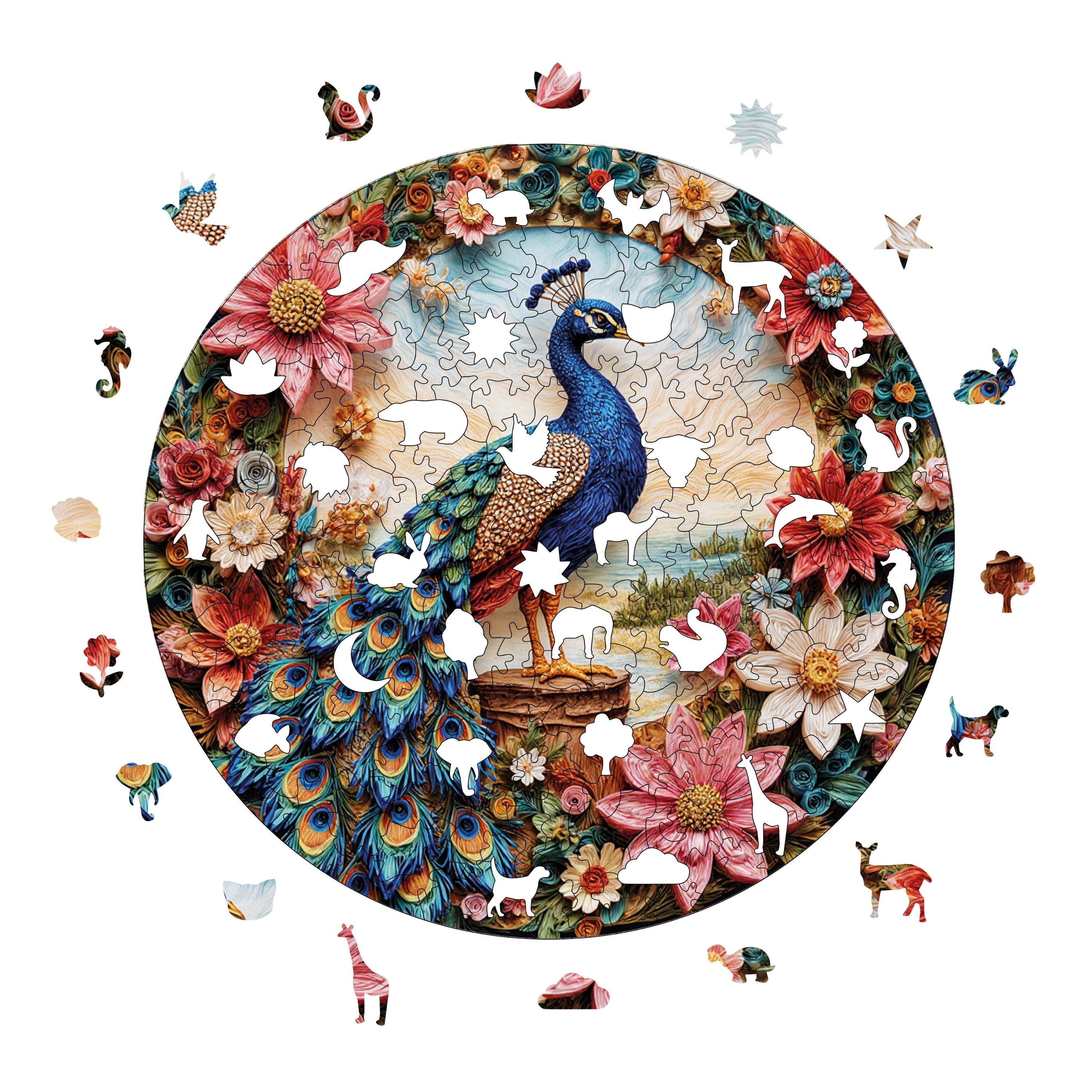 Çiçek Açan Zarafet - Ahşap Puzzle