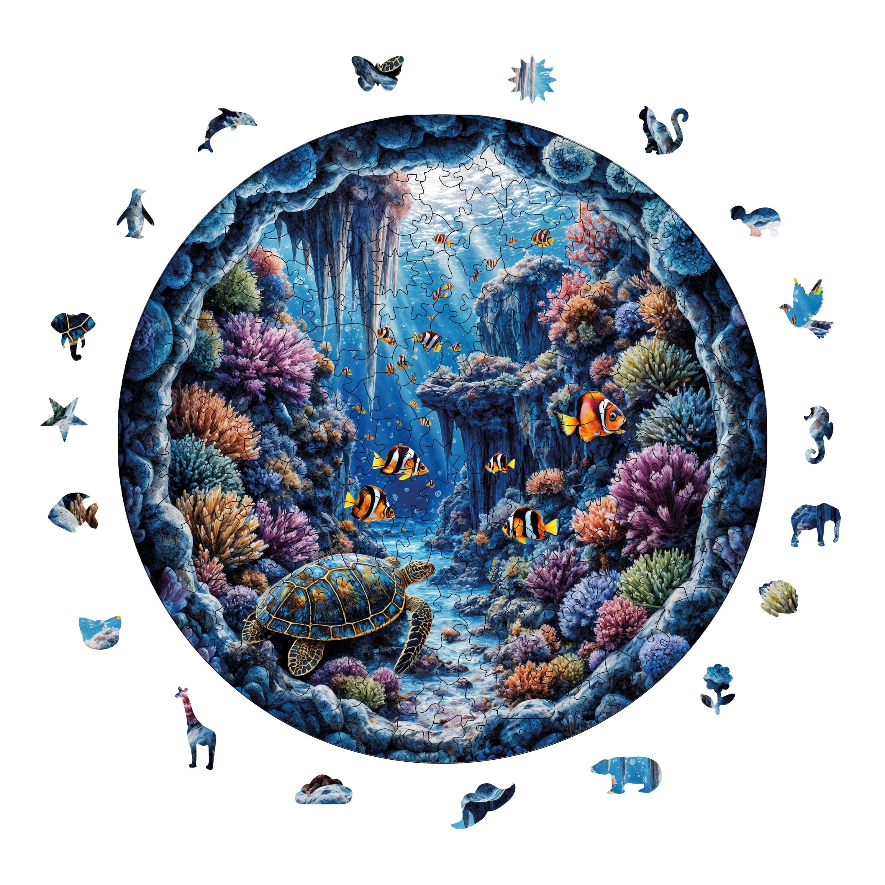 Denizaltı Cenneti - Ahşap Puzzle