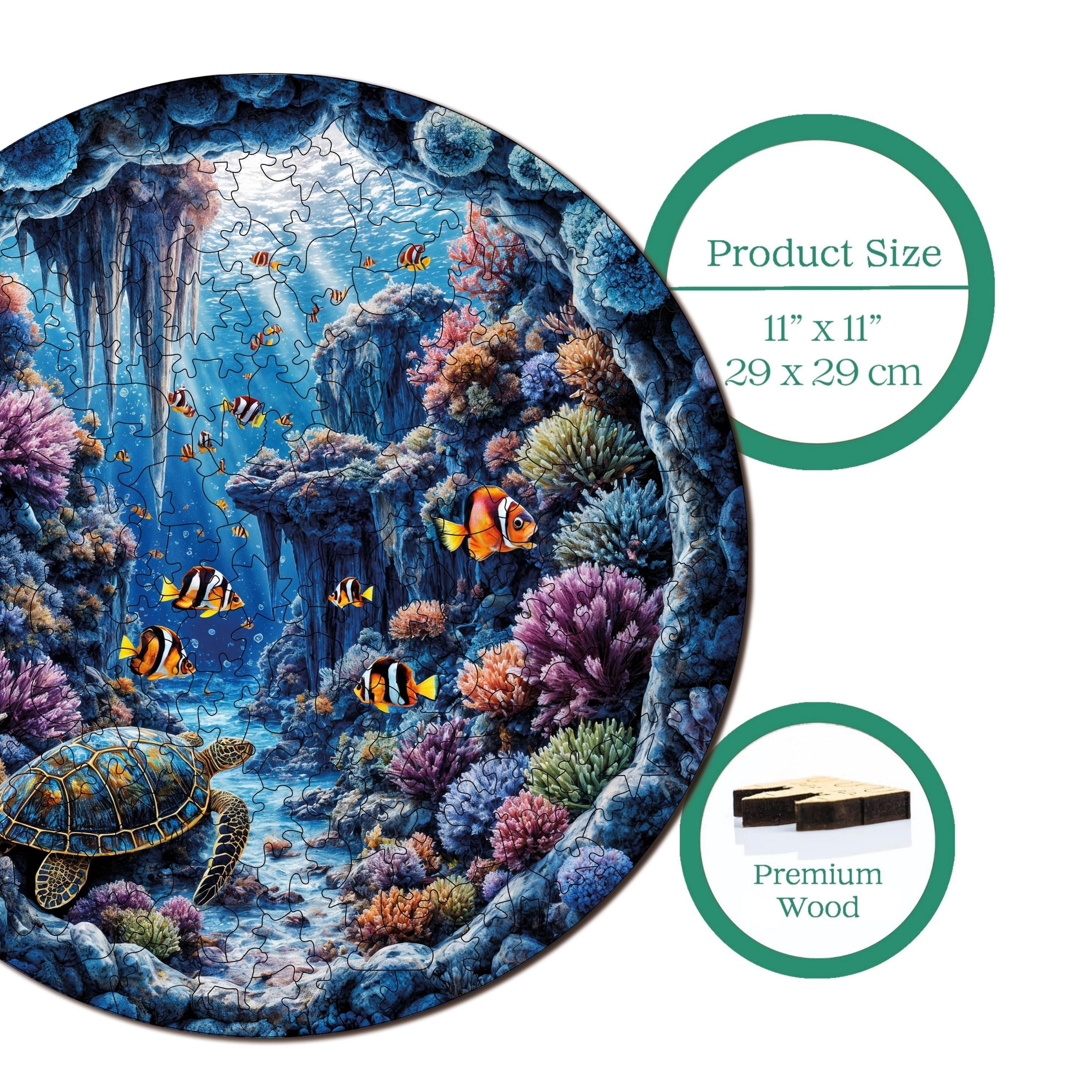 Denizaltı Cenneti - Ahşap Puzzle