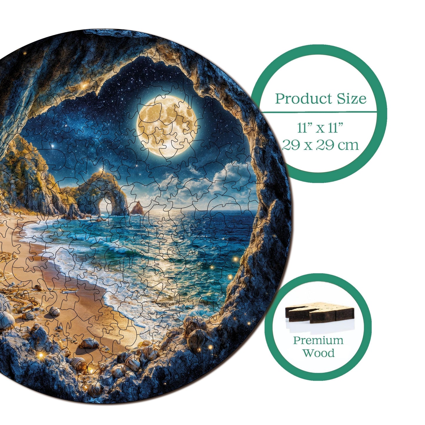 Hidden Beach – Wooden Jigsaw Puzzle