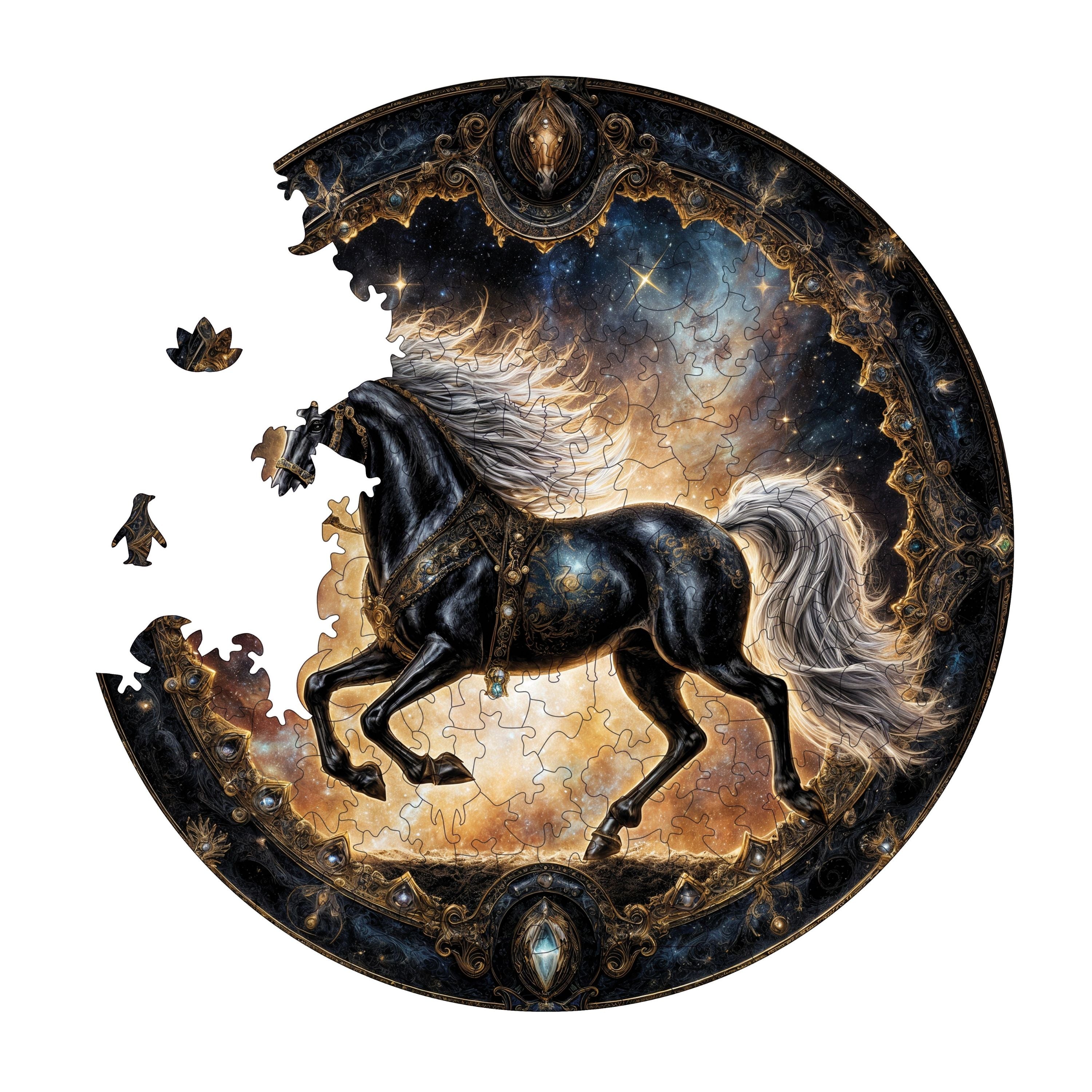 Efsanevi At - Ahşap Puzzle