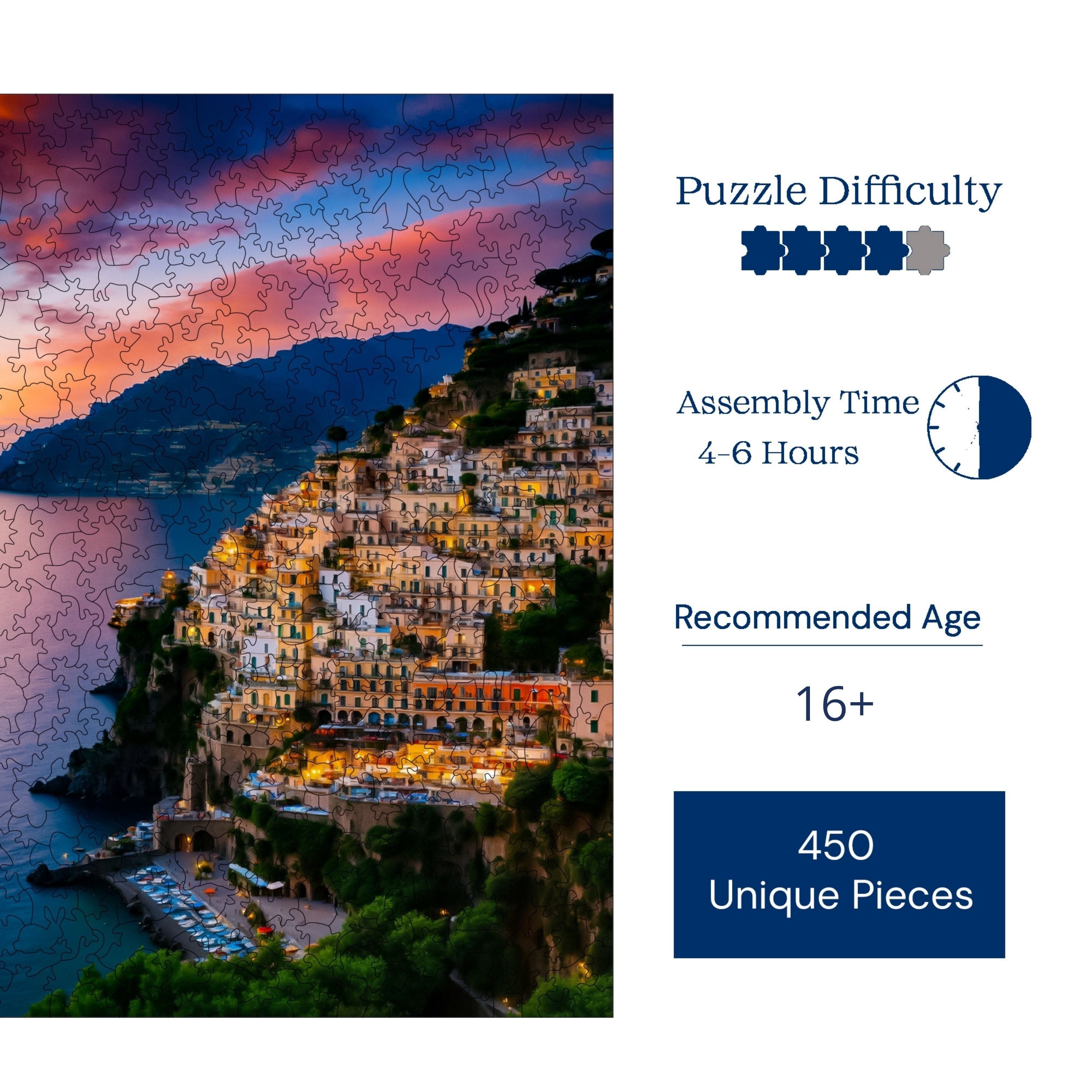 Amalfi Sahili - Ahşap Puzzle