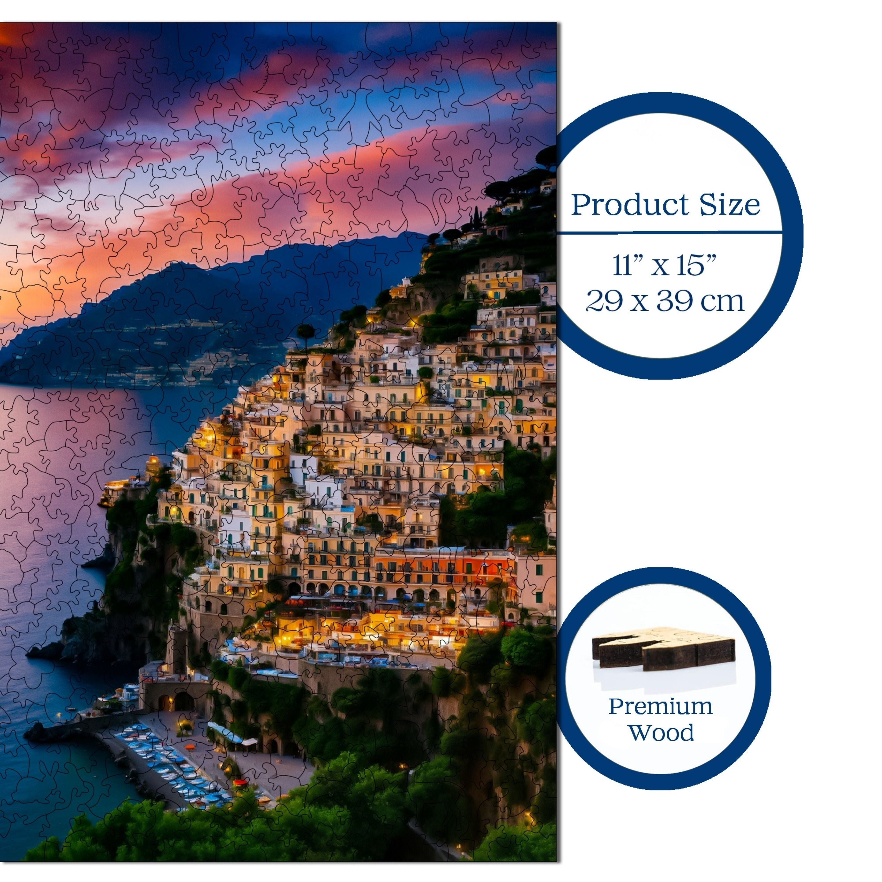 Amalfi Sahili - Ahşap Puzzle