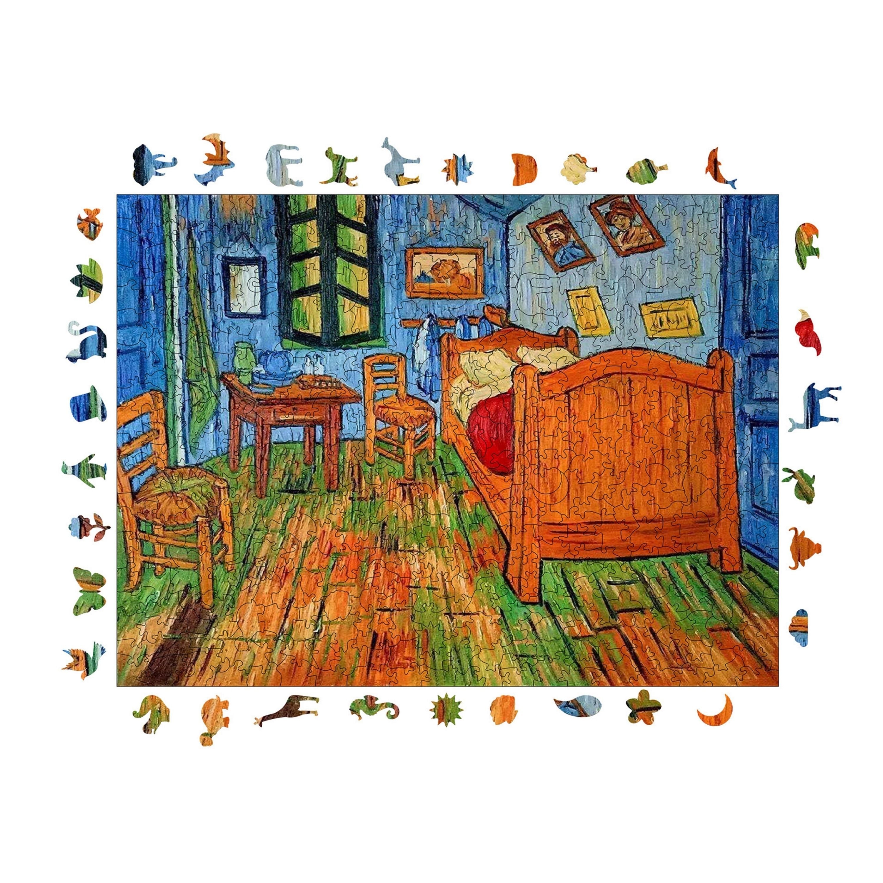 Van Gogh Arles'daki Yatak Odası - Ahşap Puzzle