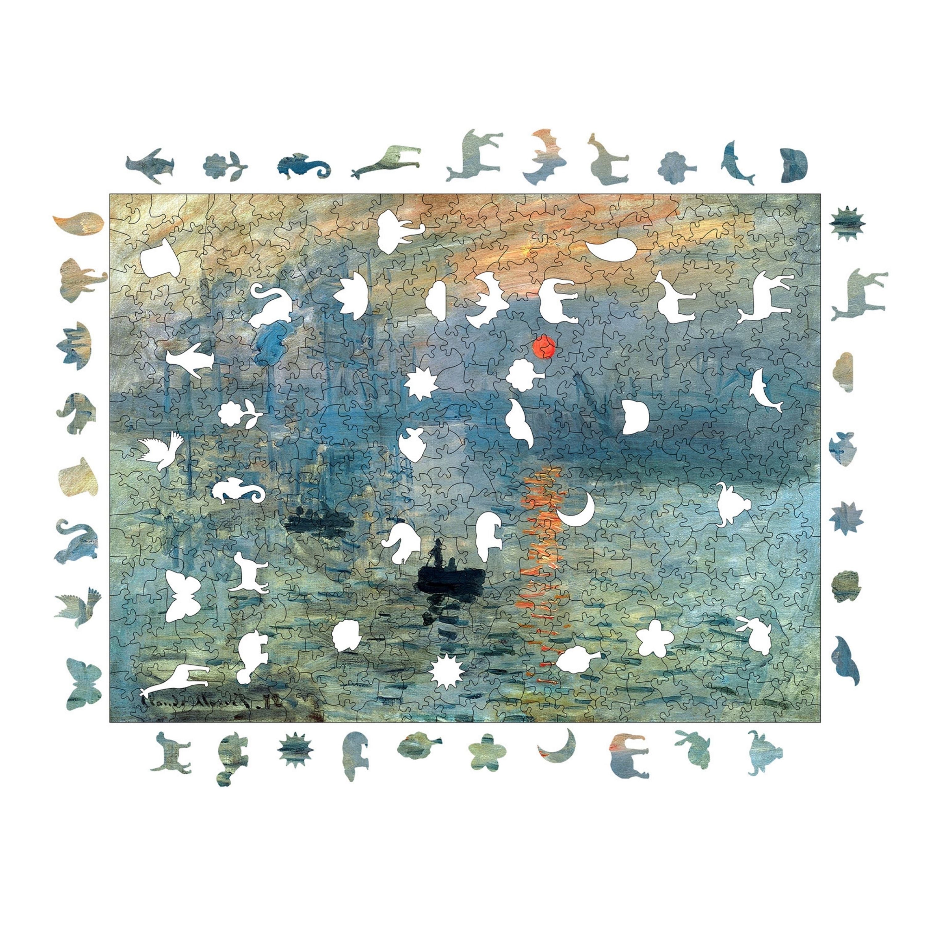  Claude Monet İzlenim: Gündoğumu - Ahşap Puzzle