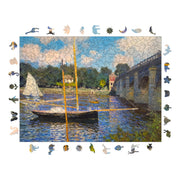 Claude Monet Argenteuil Köprüsü - Ahşap Puzzle