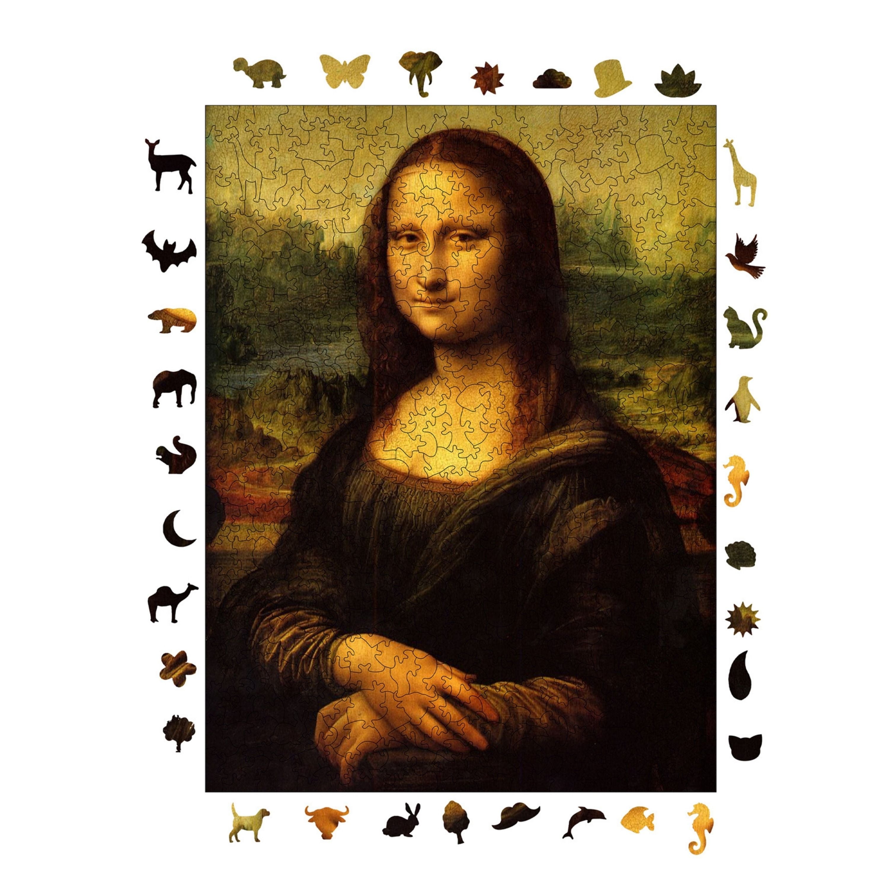 Mona Lisa - Ahşap Puzzle