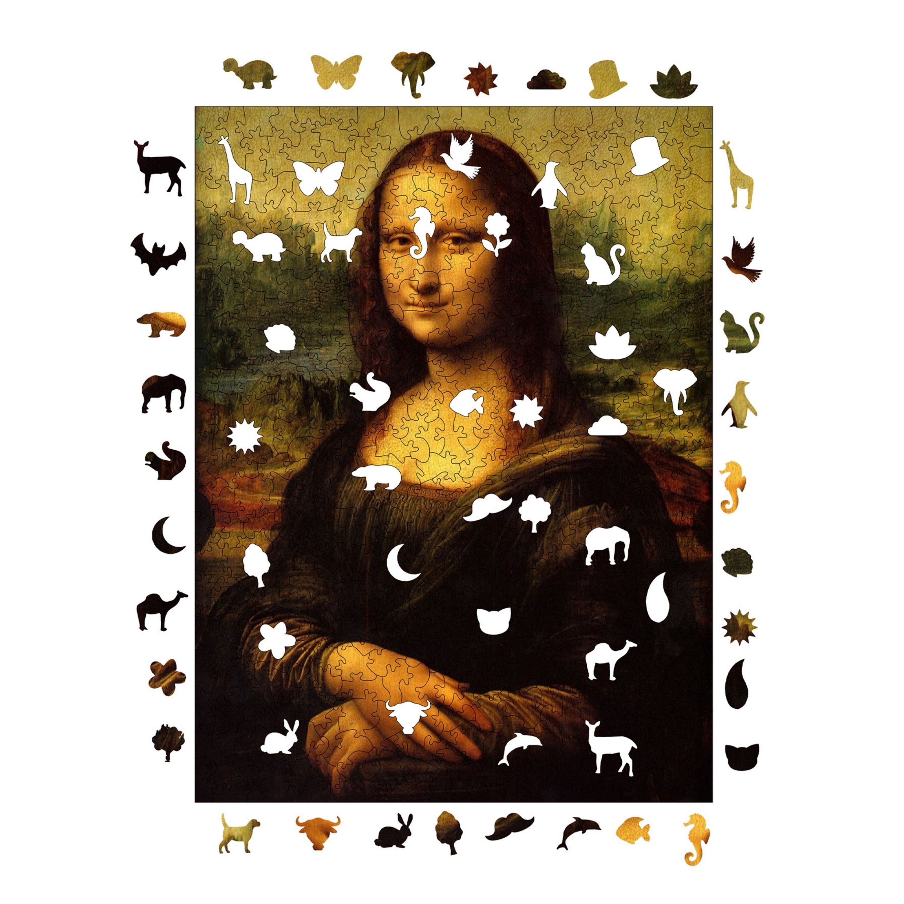 Mona Lisa - Ahşap Puzzle