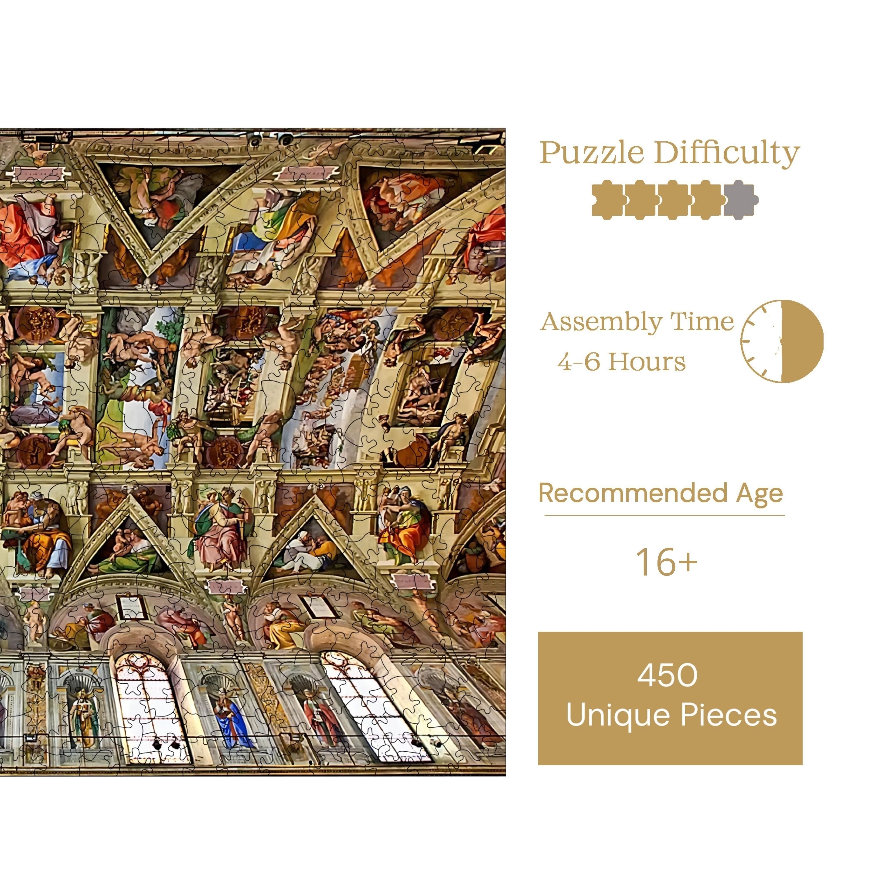  Sistina Şapeli - Ahşap Puzzle