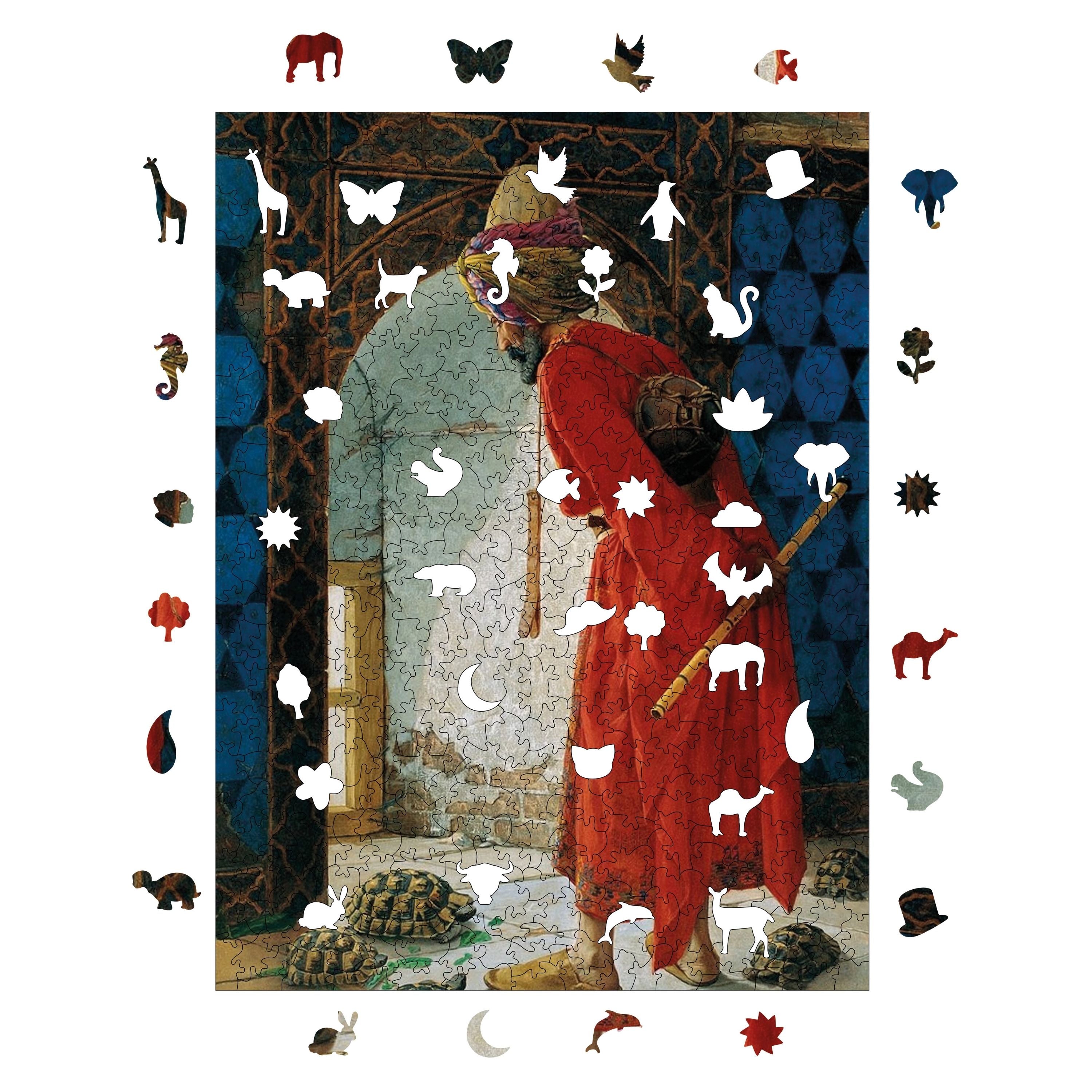 Kaplumbağa Terbiyecisi - Ahşap Puzzle